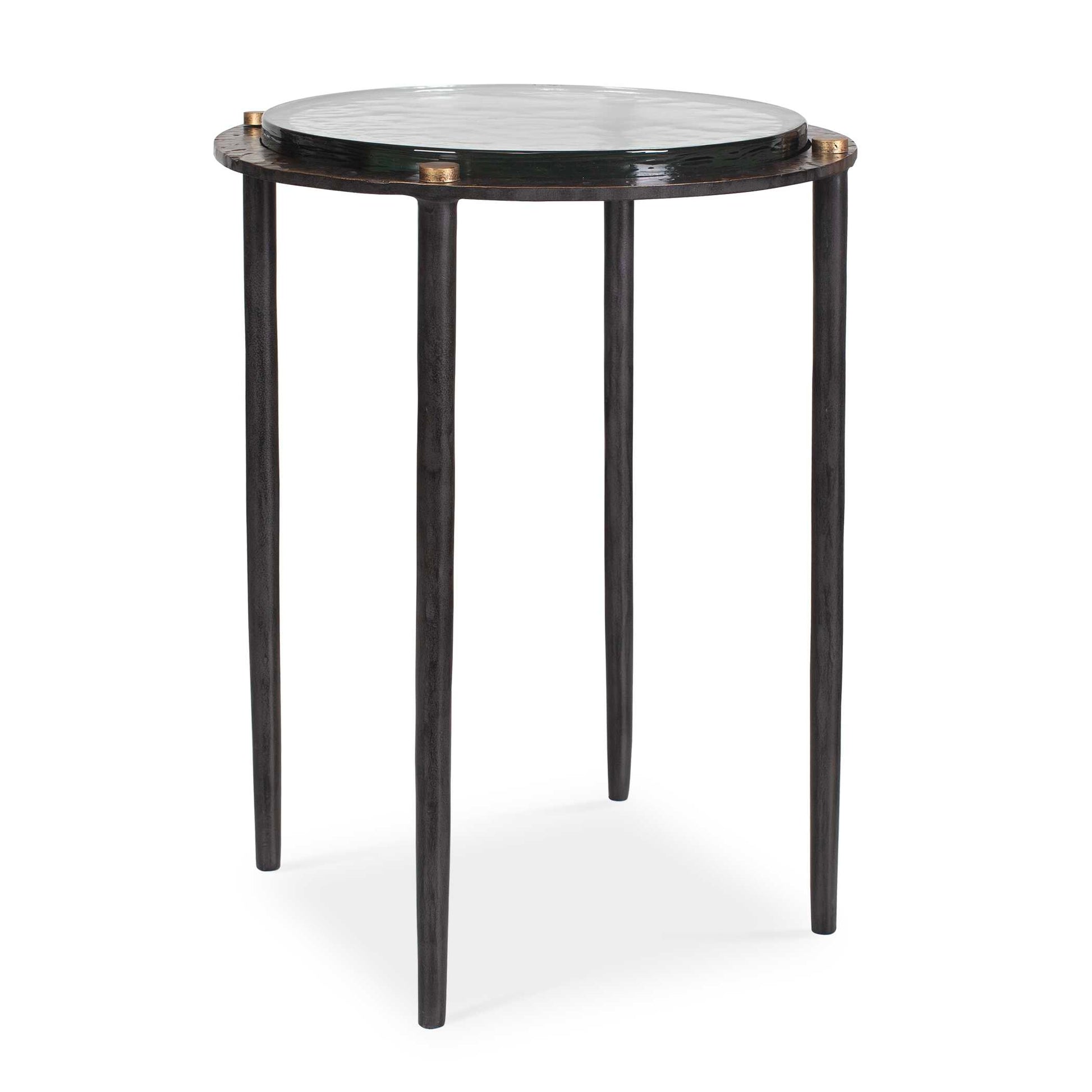 Uttermost Kennington Round Glass Accent Table
