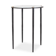 Uttermost Wren Round White Marble Accent Table