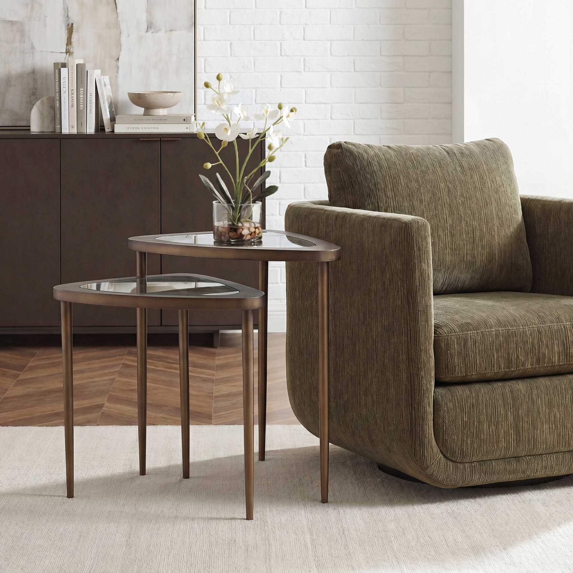 Uttermost Millar Curved Nesting Tables, S/2