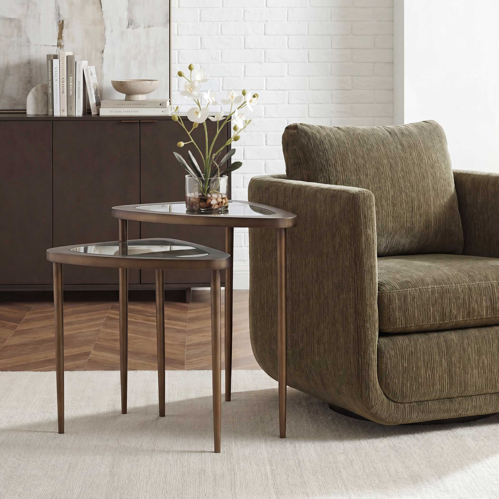 Uttermost Millar Curved Nesting Tables, S/2