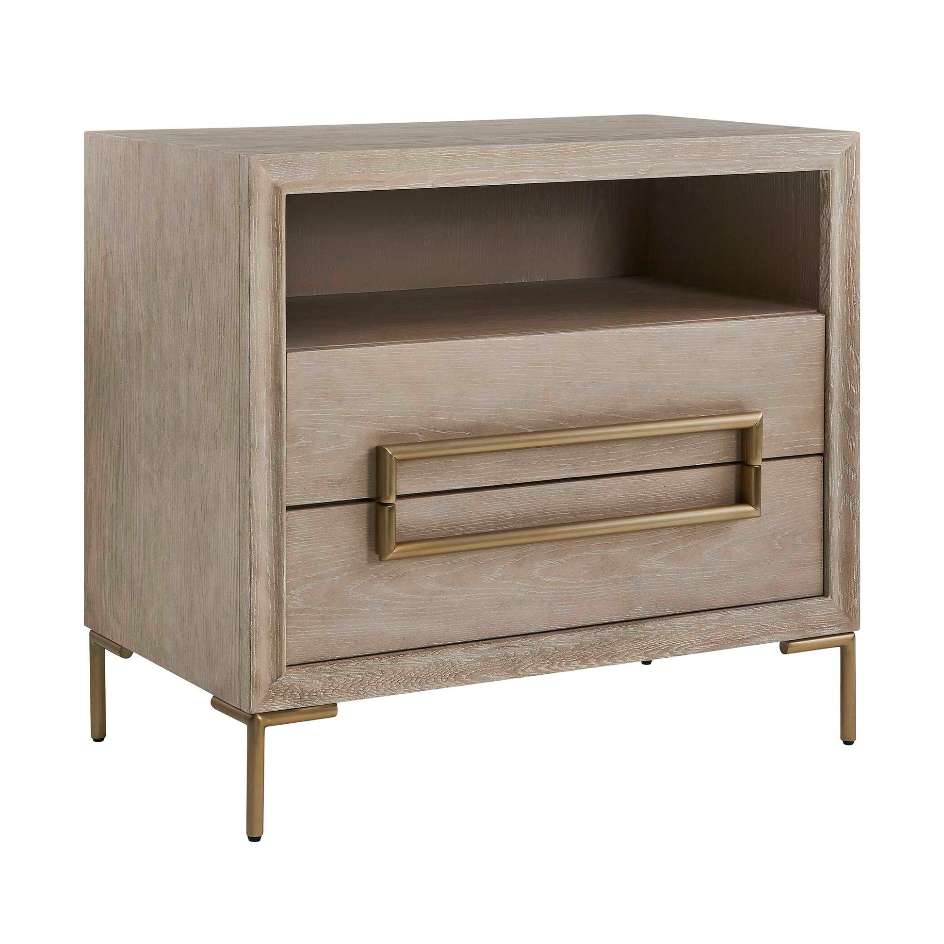 Uttermost Alessia Modern Light Oak Side Table