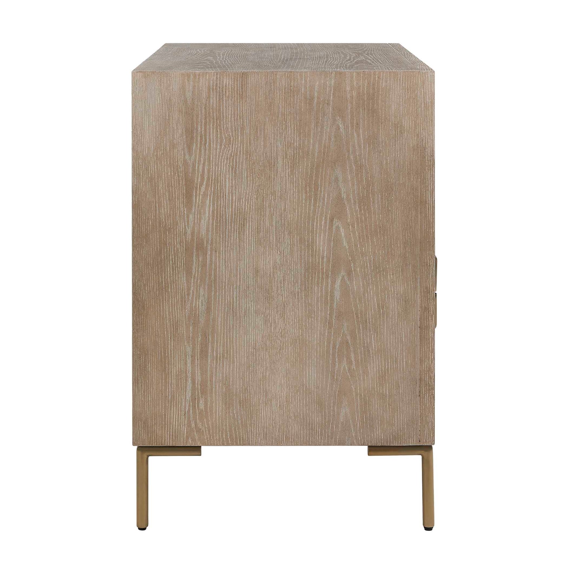 Uttermost Alessia Modern Light Oak Side Table