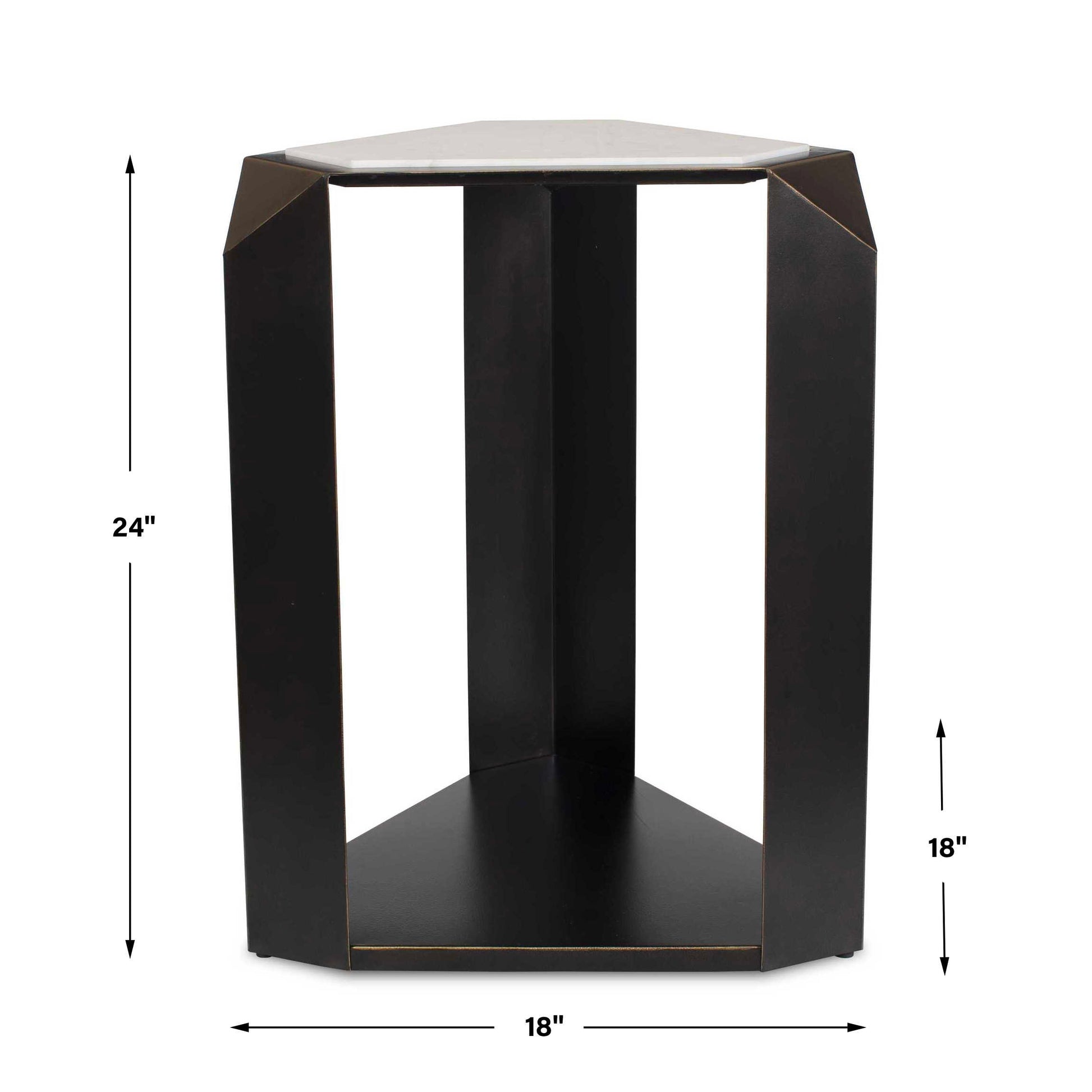 Uttermost Keenan Geometric Accent Table