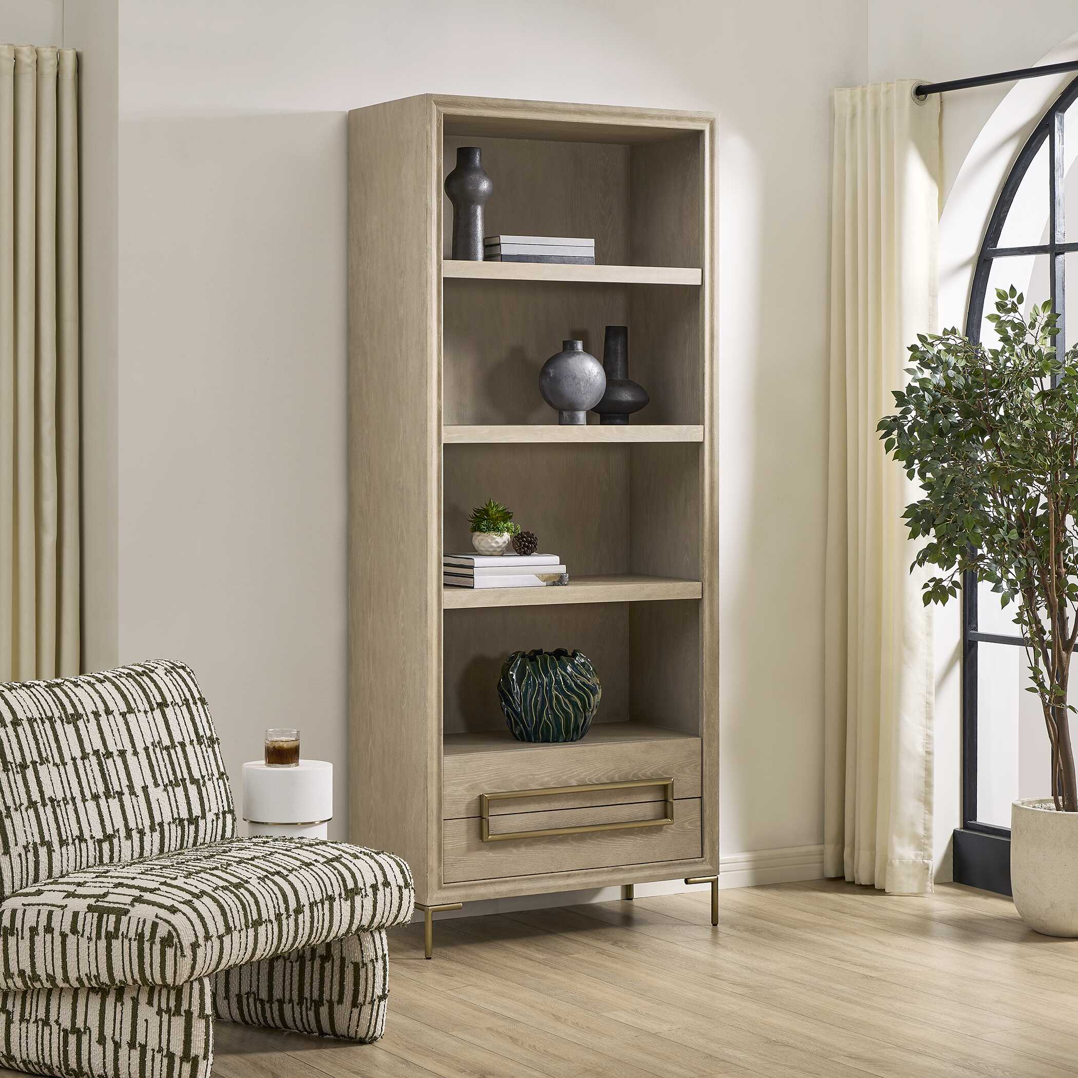 Uttermost Alessia Light Oak Etagere