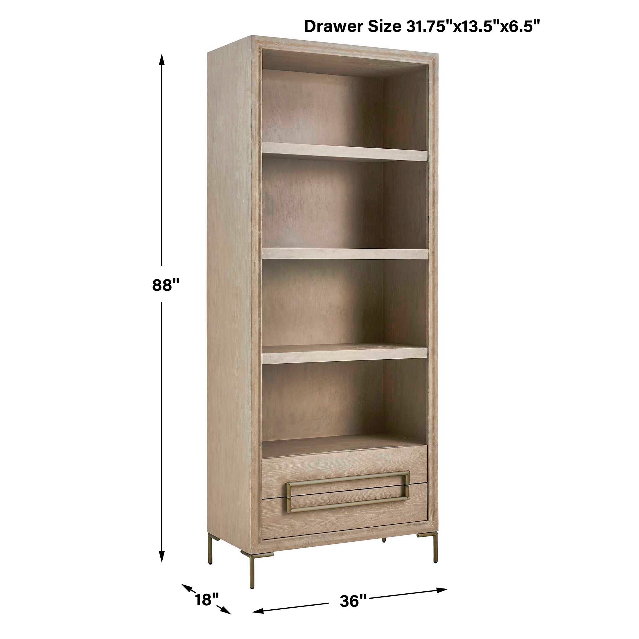 Uttermost Alessia Light Oak Etagere