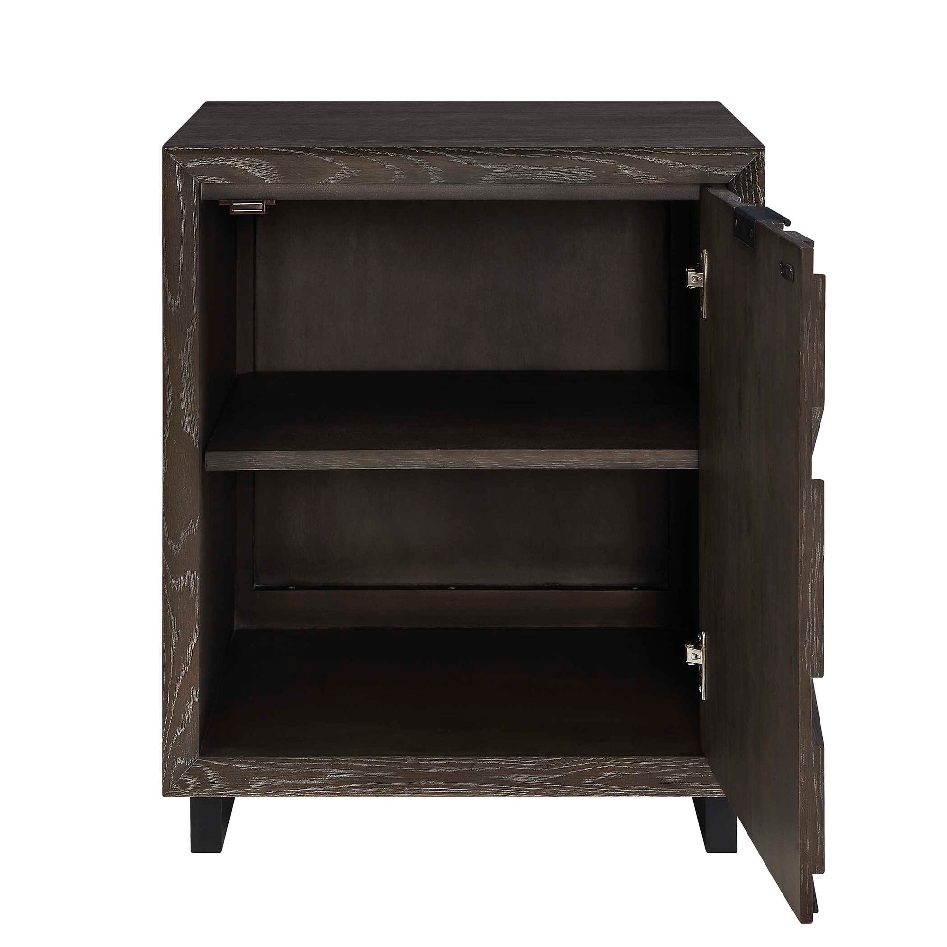 Uttermost Barrett Dark Charcoal Oak Cabinet
