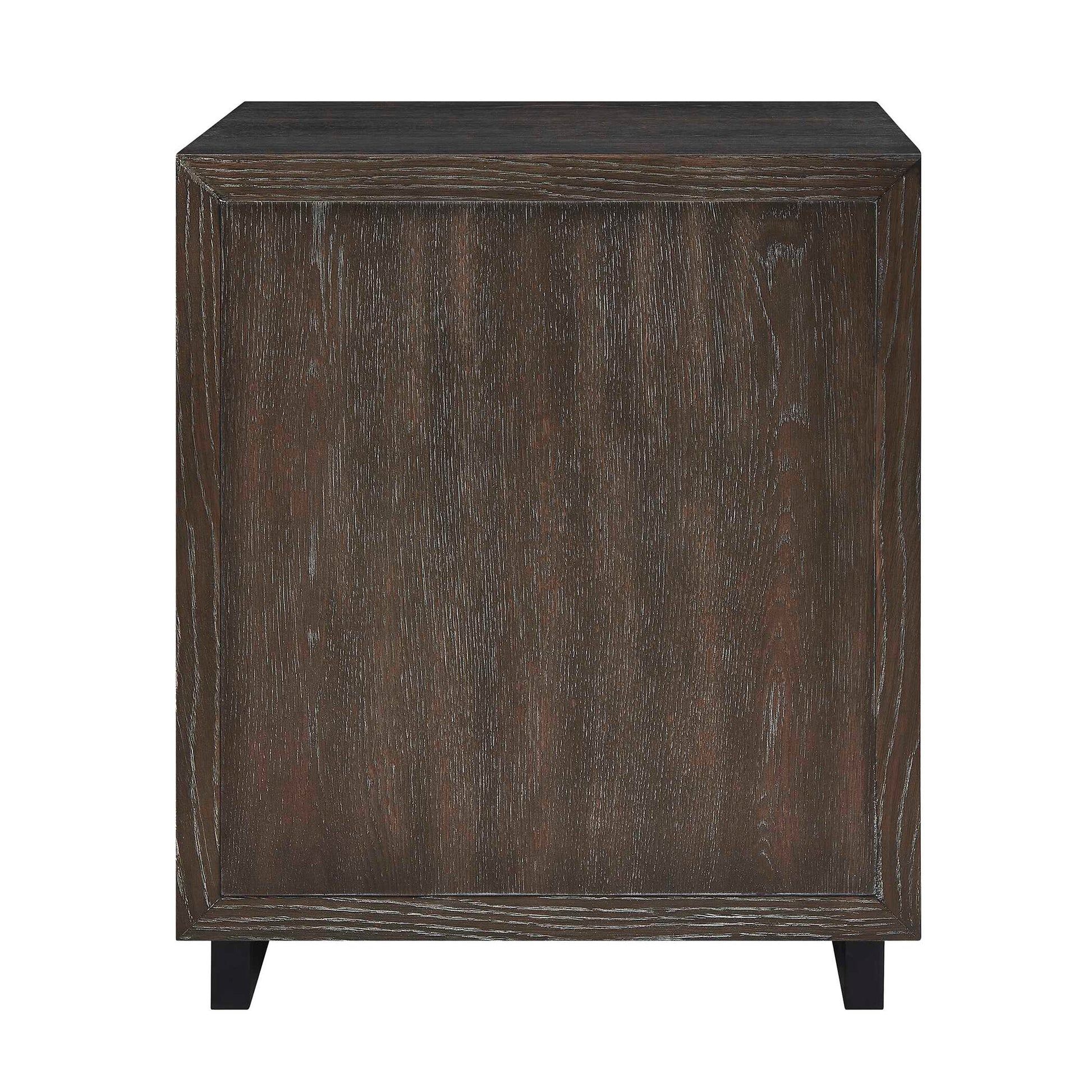 Uttermost Barrett Dark Charcoal Oak Cabinet