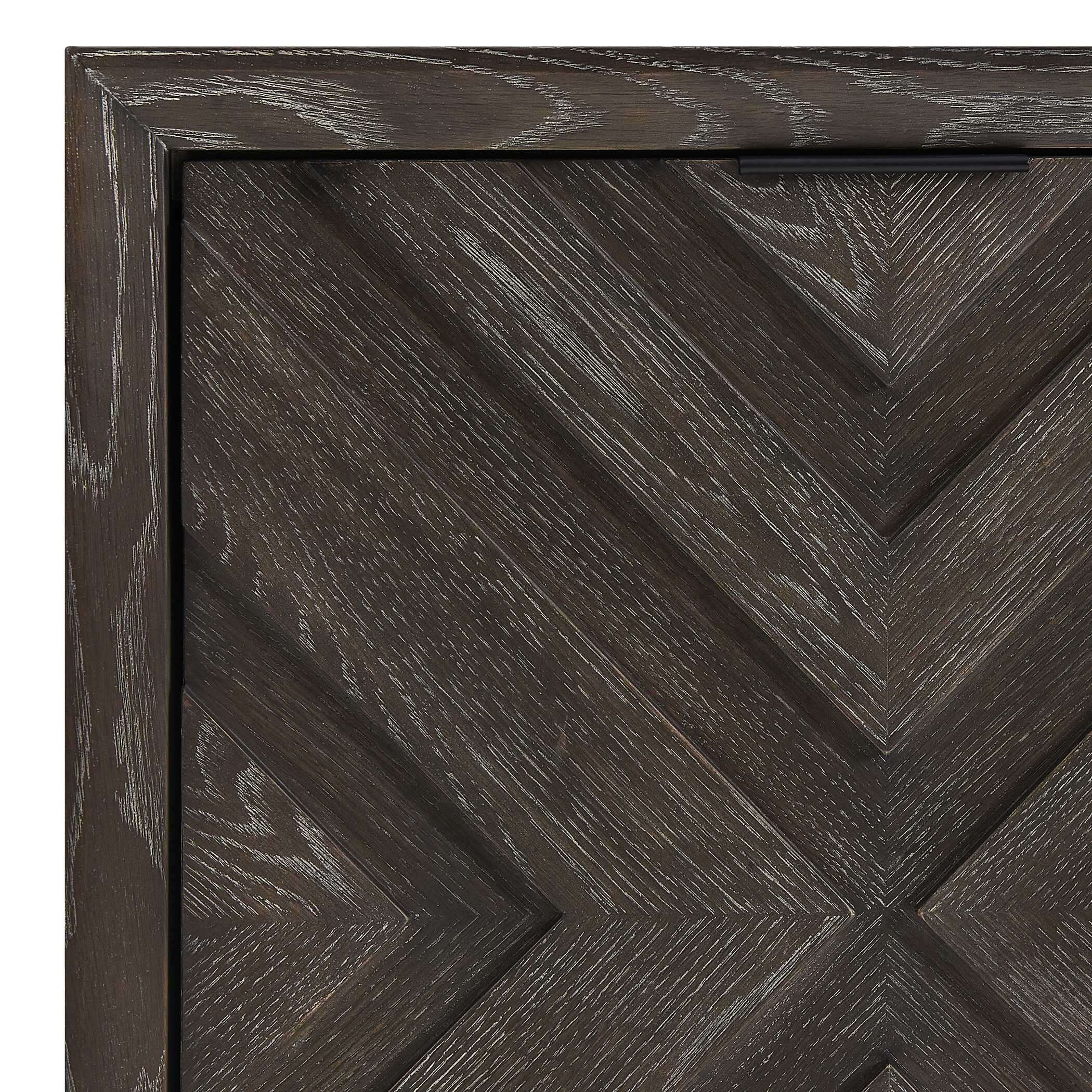 Uttermost Barrett Dark Charcoal Oak Cabinet