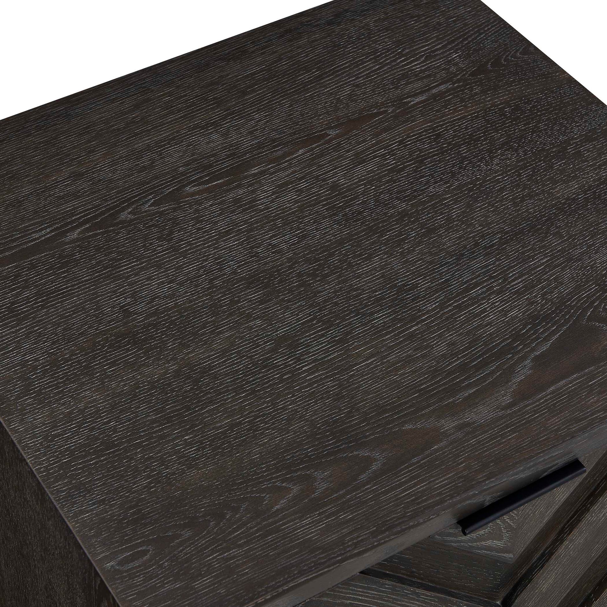 Uttermost Barrett Dark Charcoal Oak Cabinet