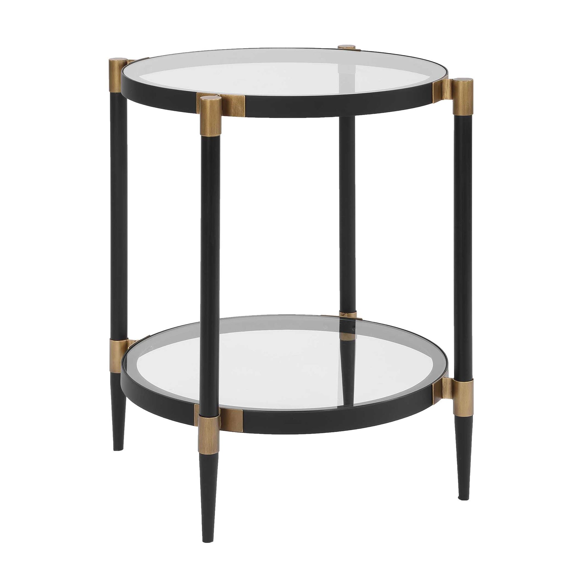 Uttermost Chadid Round Glass Side Table