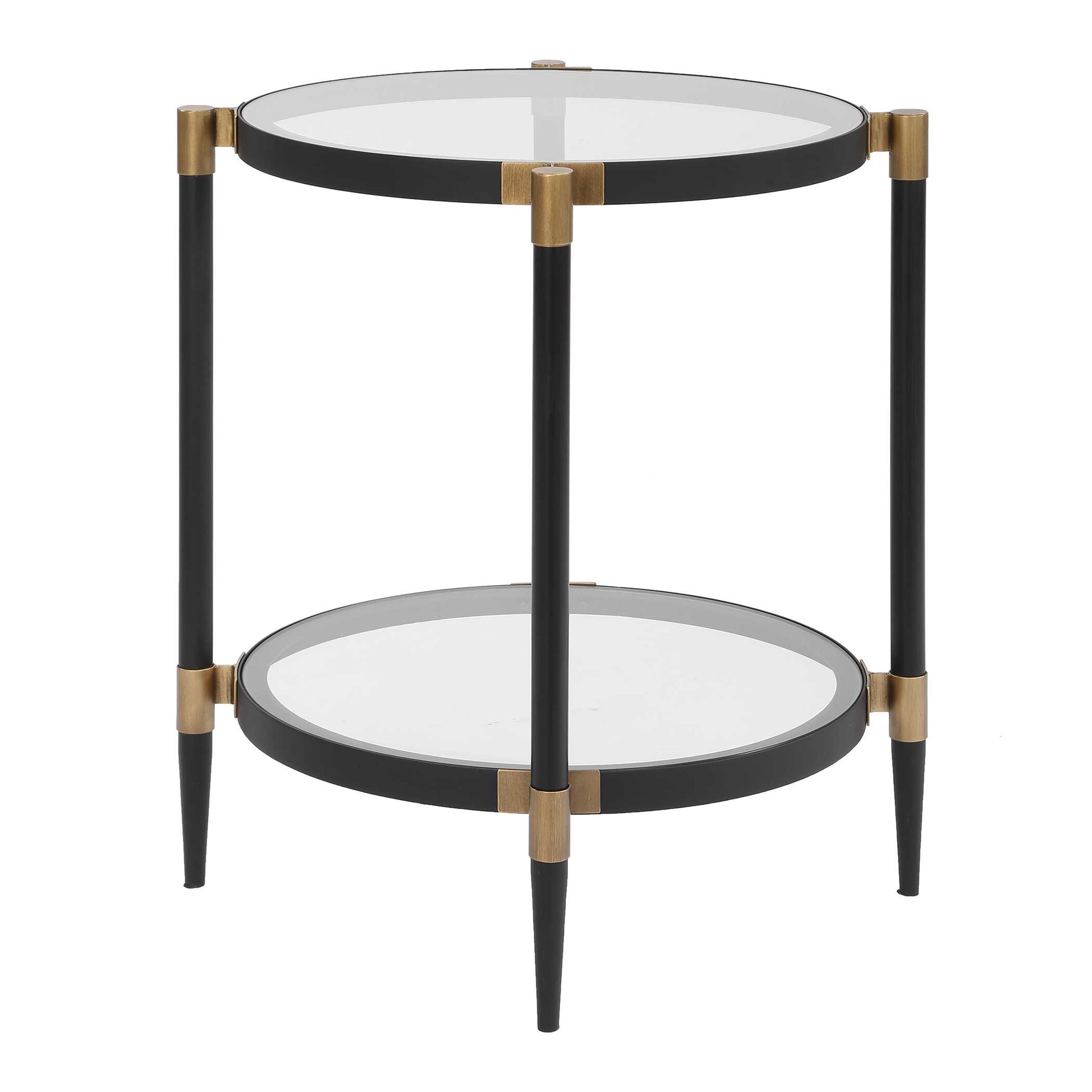 Uttermost Chadid Round Glass Side Table