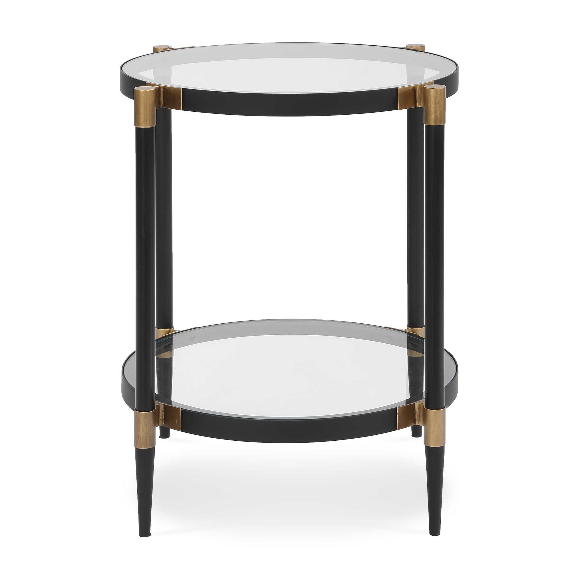 Uttermost Chadid Round Glass Side Table