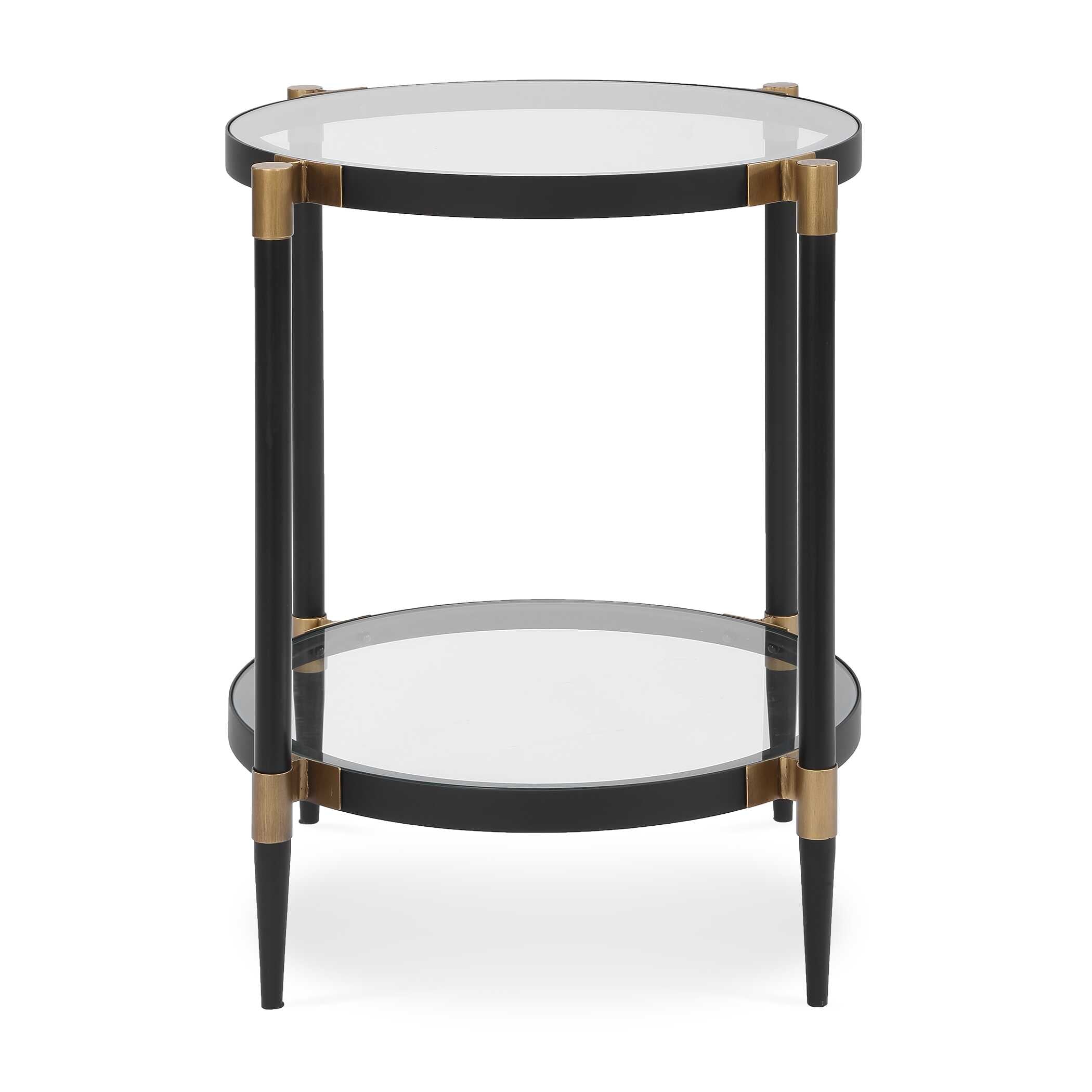 Uttermost Chadid Round Glass Side Table