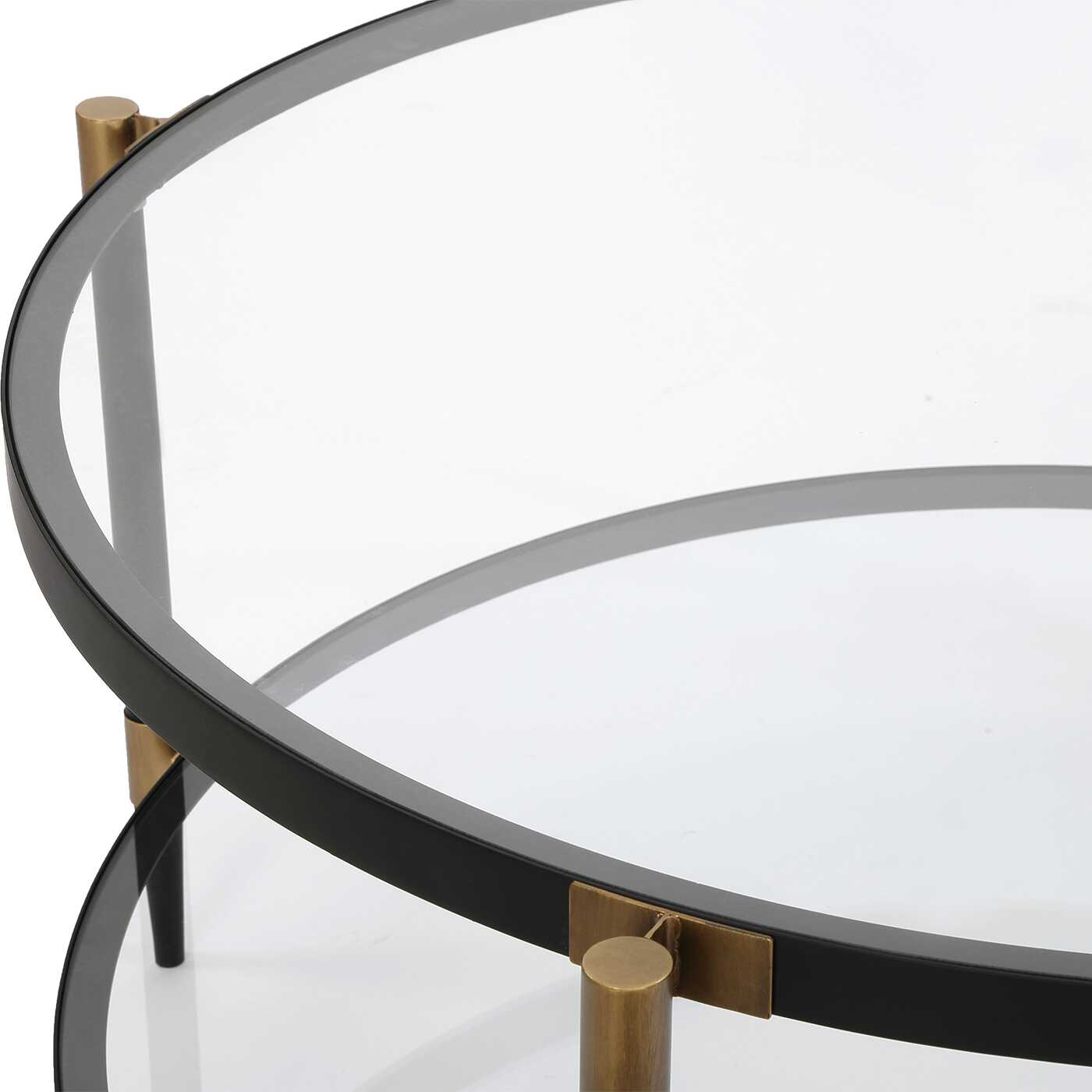 Uttermost Chadid Round Glass Coffee Table