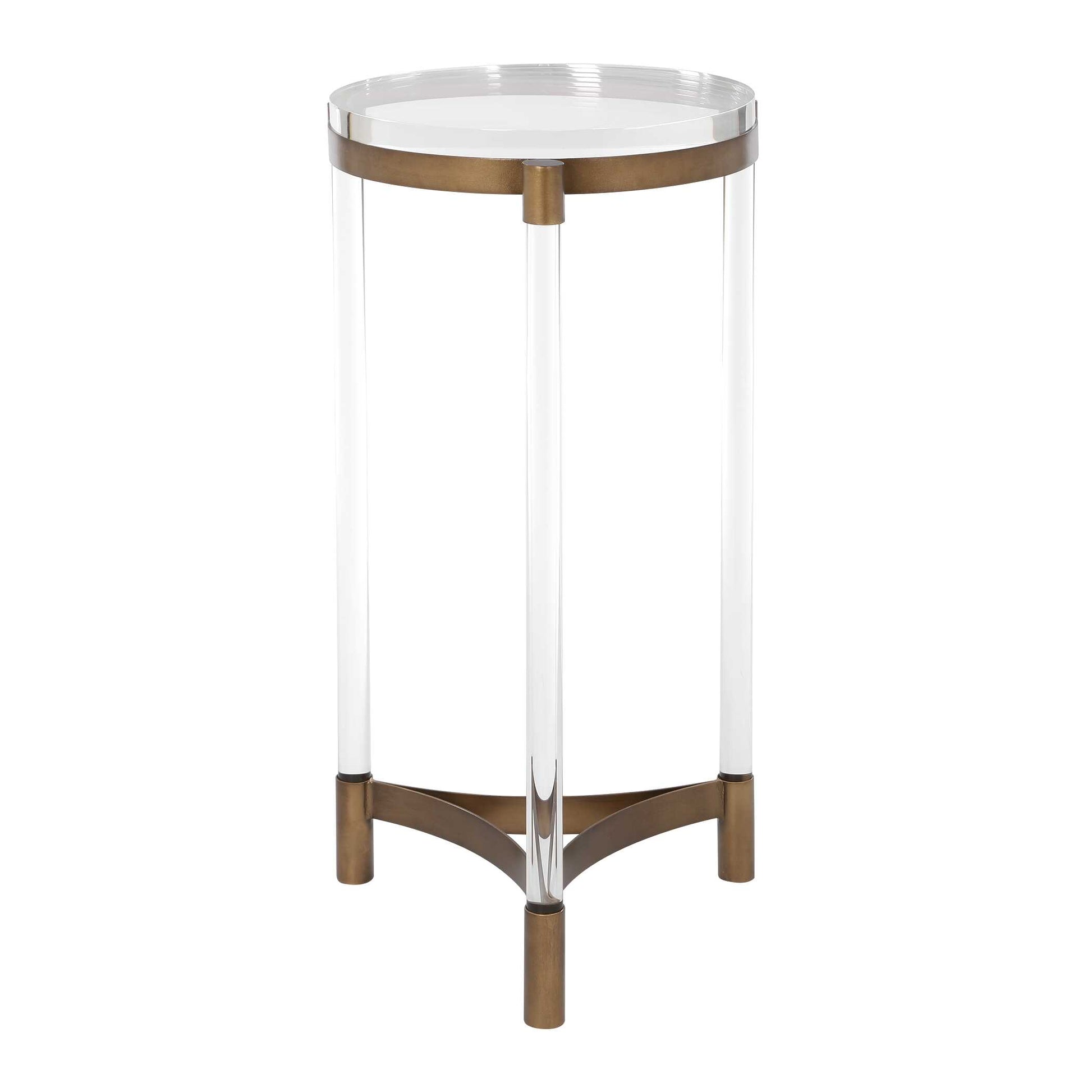 Uttermost Pereira Round Acrylic Accent Table
