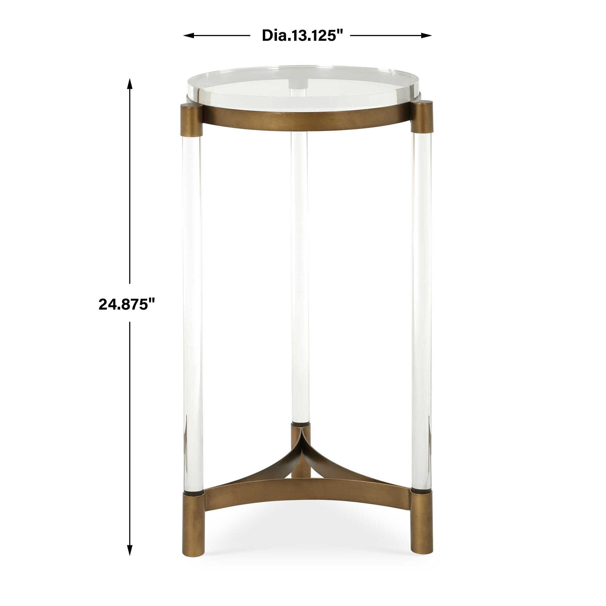 Uttermost Pereira Round Acrylic Accent Table