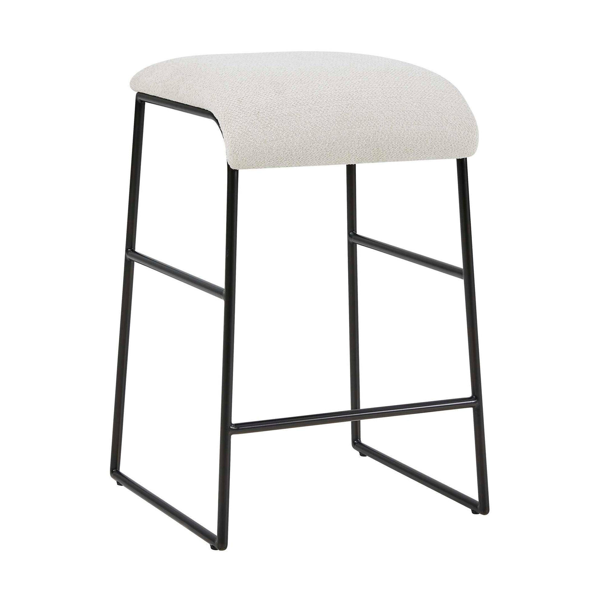 Uttermost Arcane Ecru Counter Stool