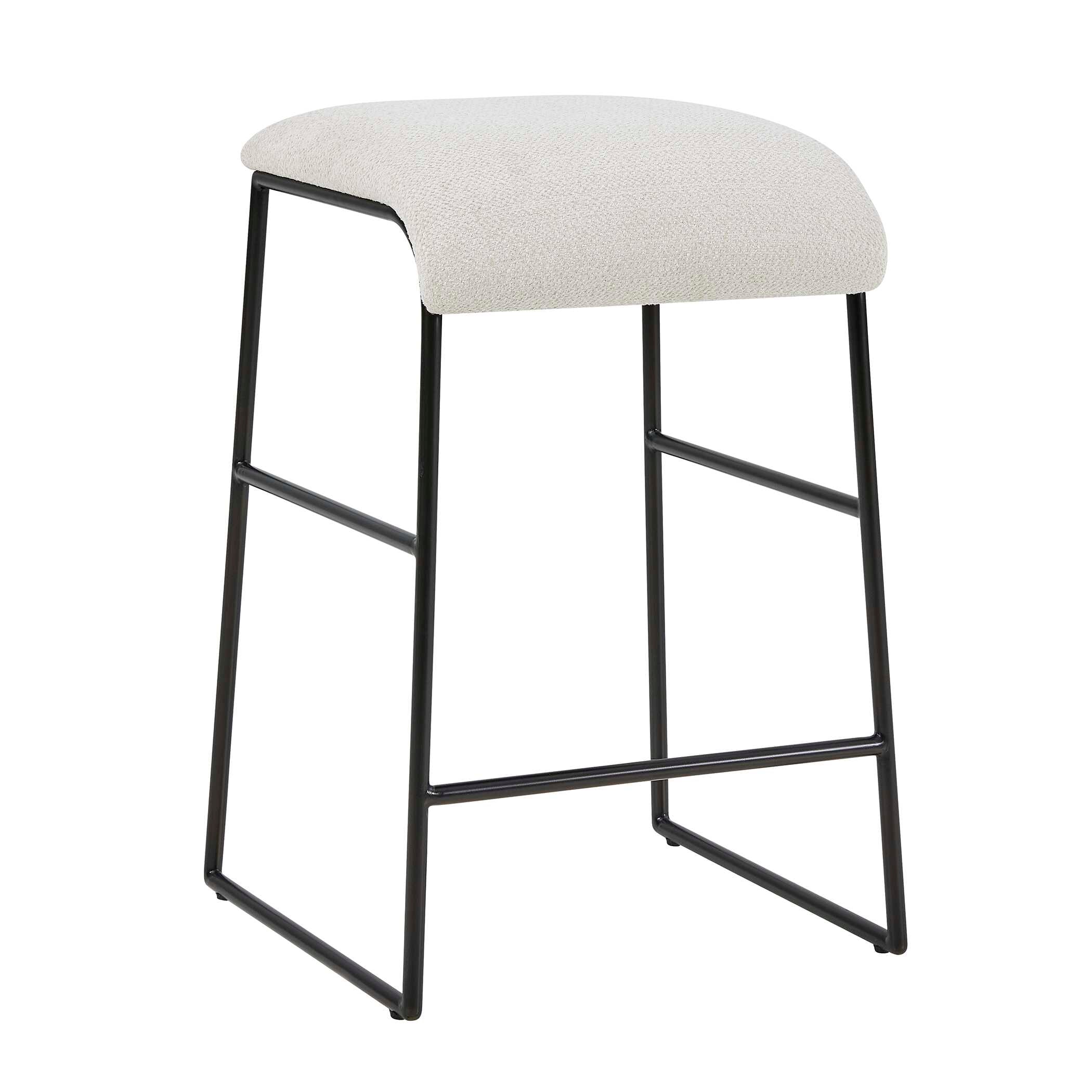 Uttermost Arcane Ecru Counter Stool