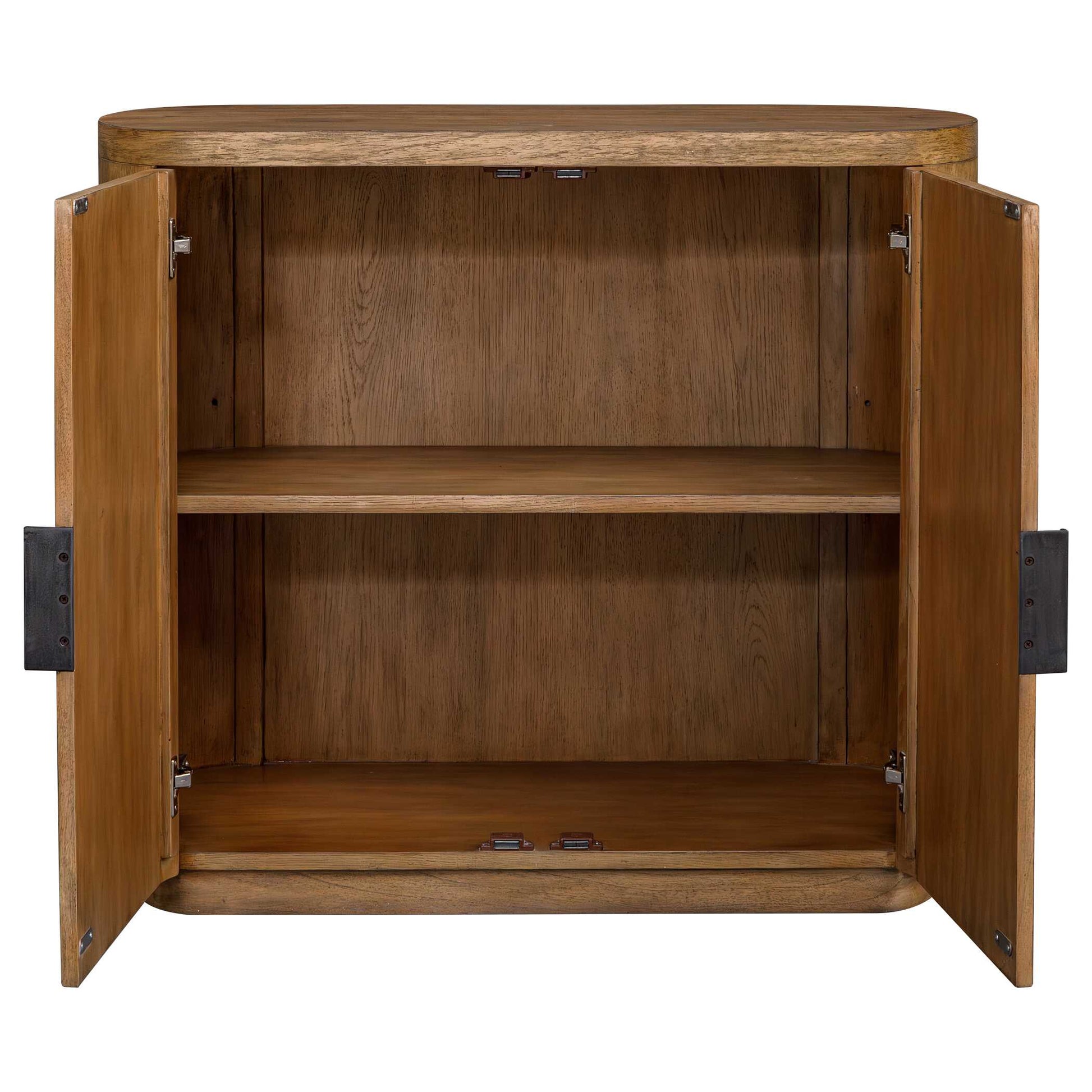 Uttermost Newell Natural Wood 2 Door Cabinet