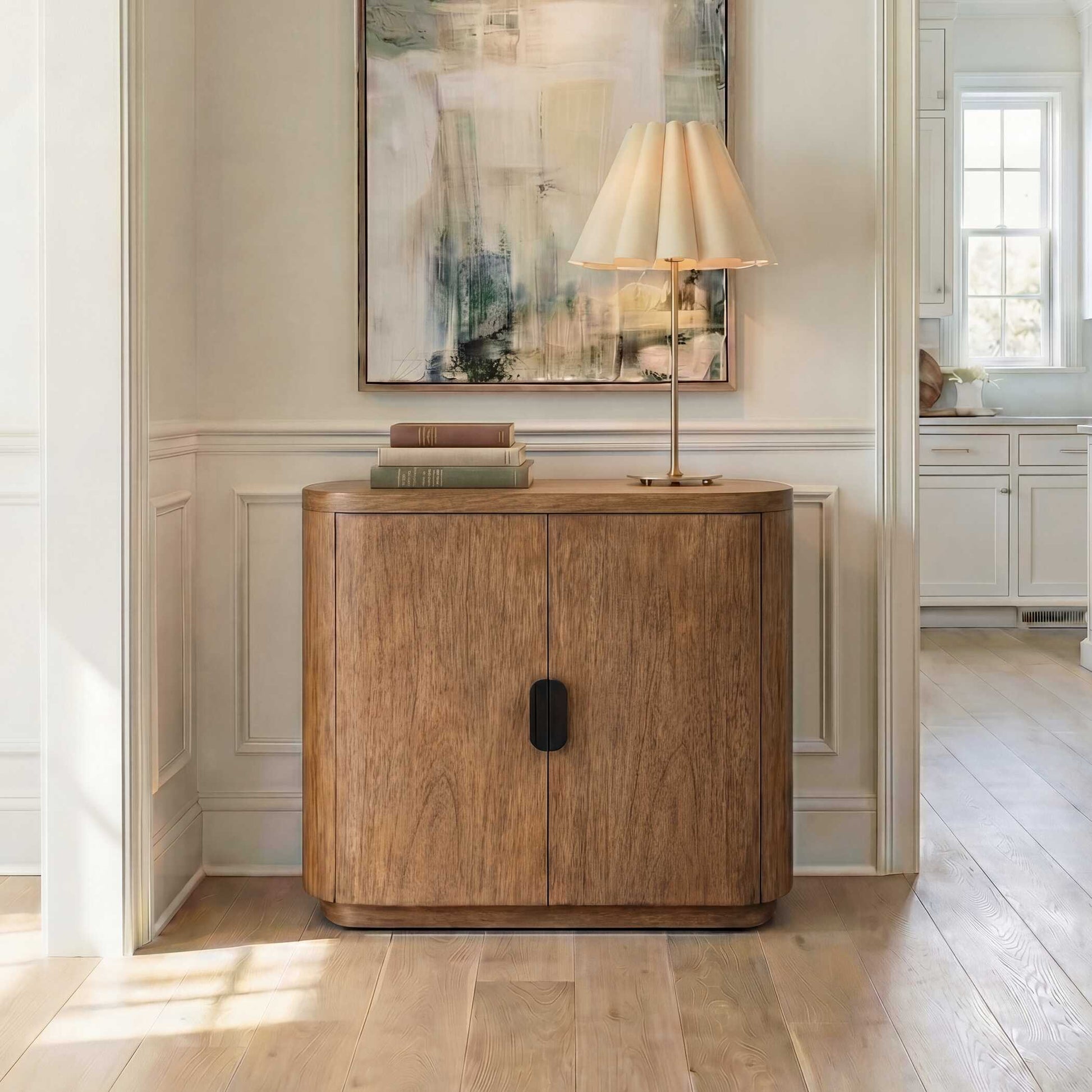 Uttermost Newell Natural Wood 2 Door Cabinet