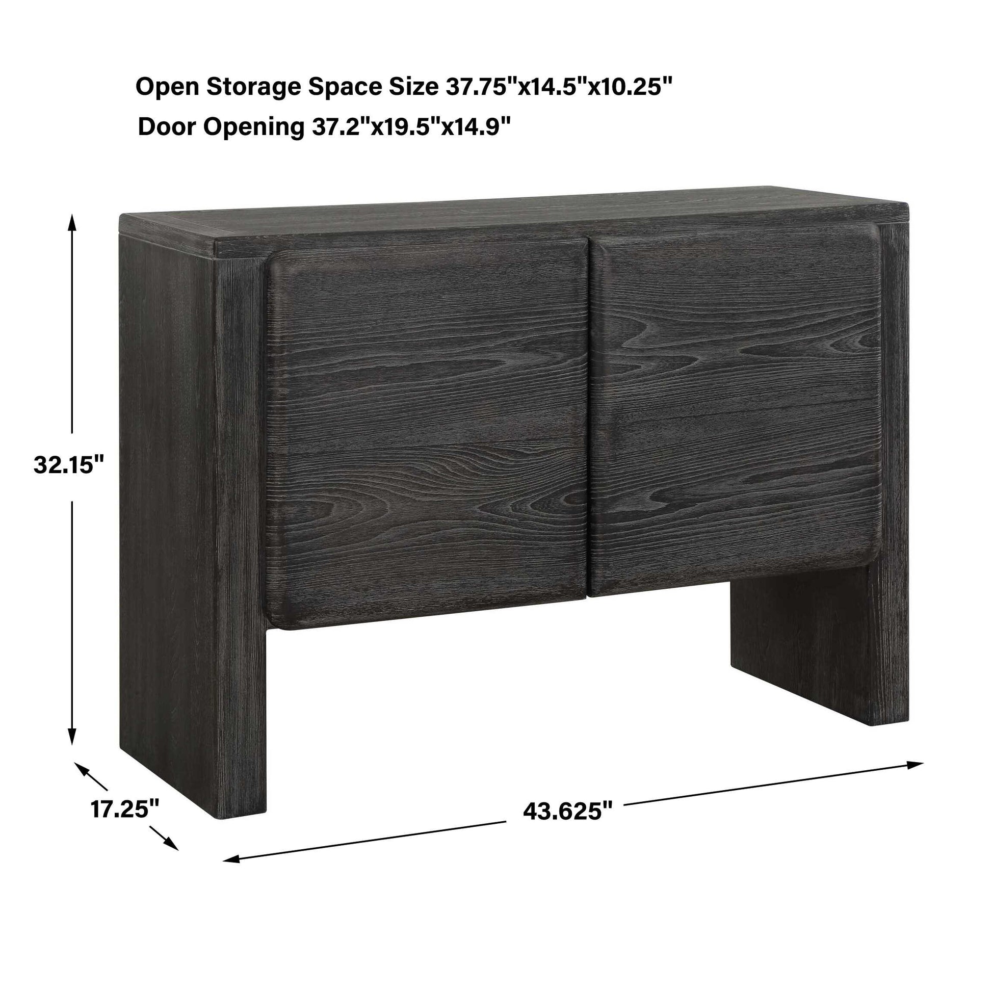 Uttermost Bierk Dark Stain 2 Door Cabinet