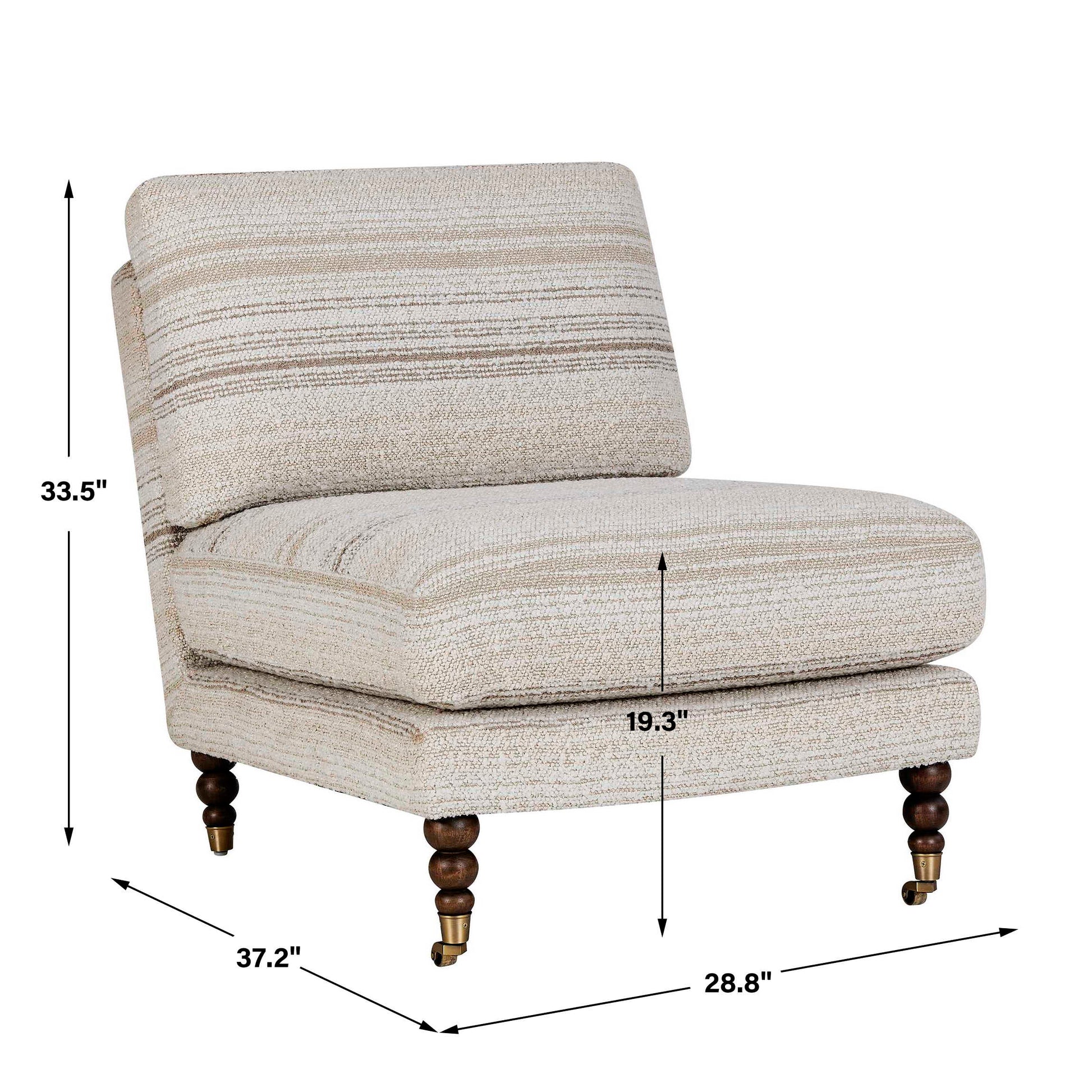 Uttermost Chatsworth Modern Slipper Chair