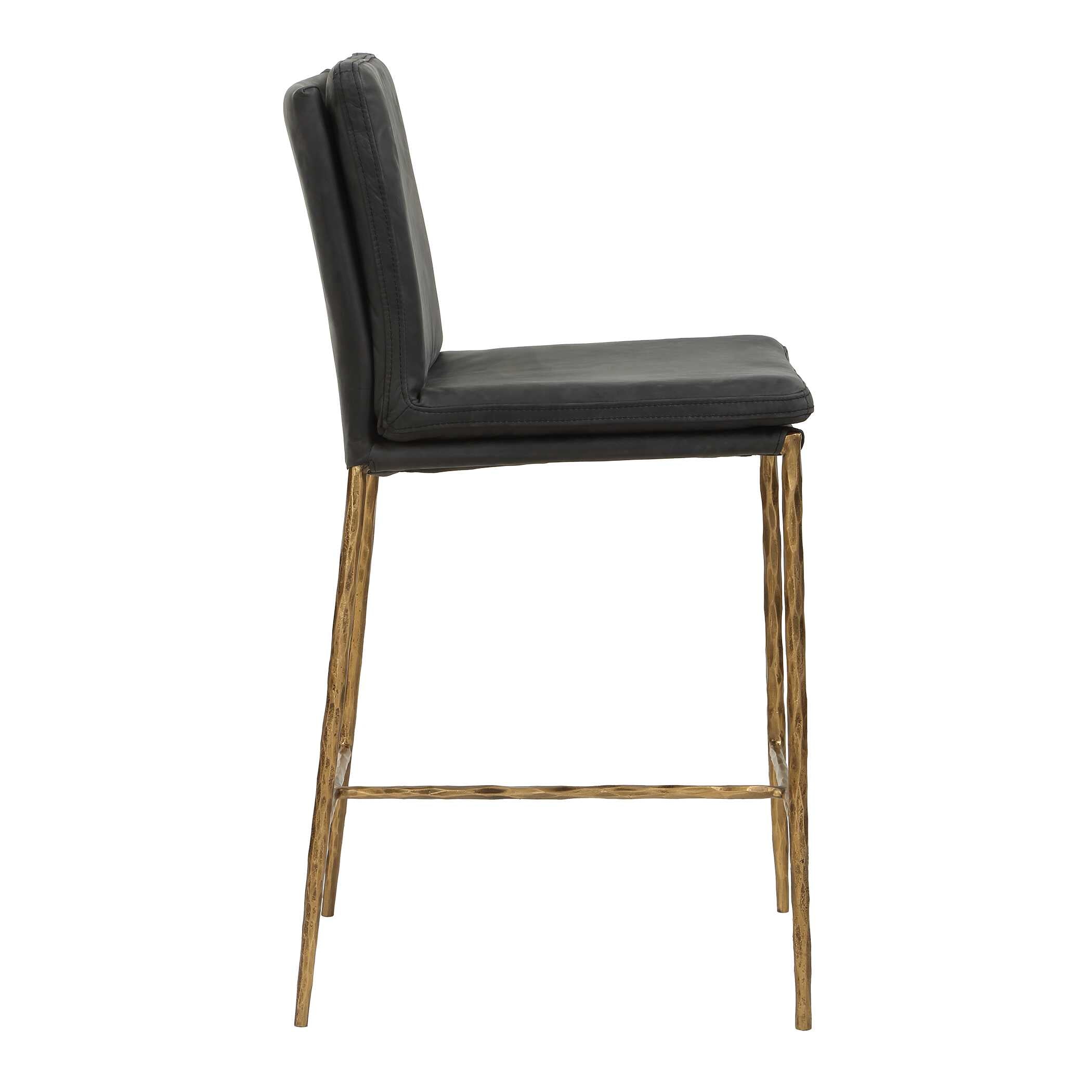 Uttermost Ascend Charcoal Counter Stool