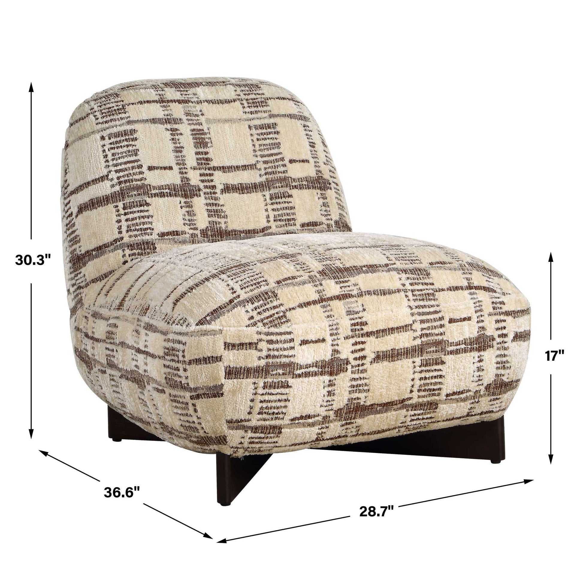 Uttermost Evans Modern Armless Accent Chair
