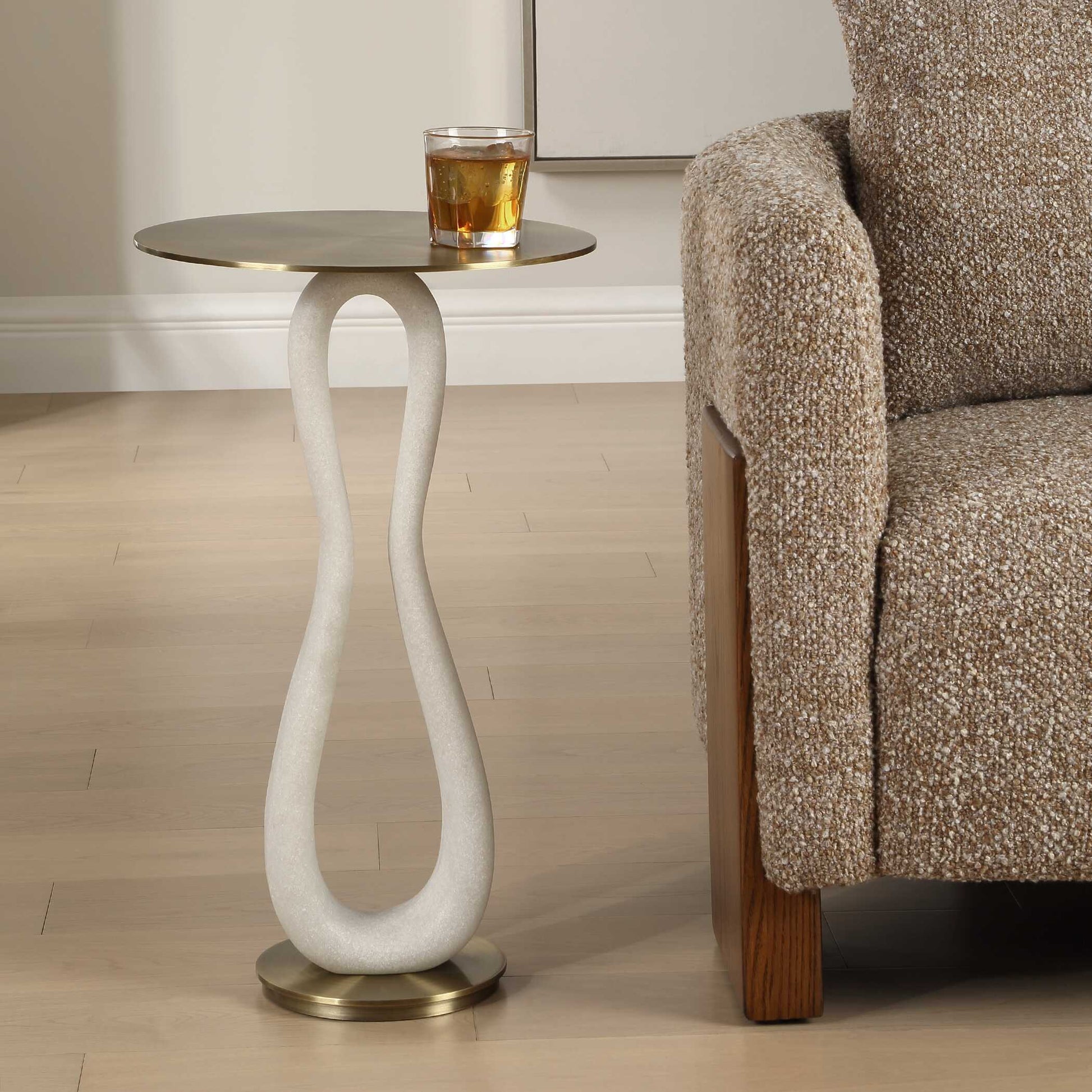 Uttermost Sonia Modern Brass Accent Table