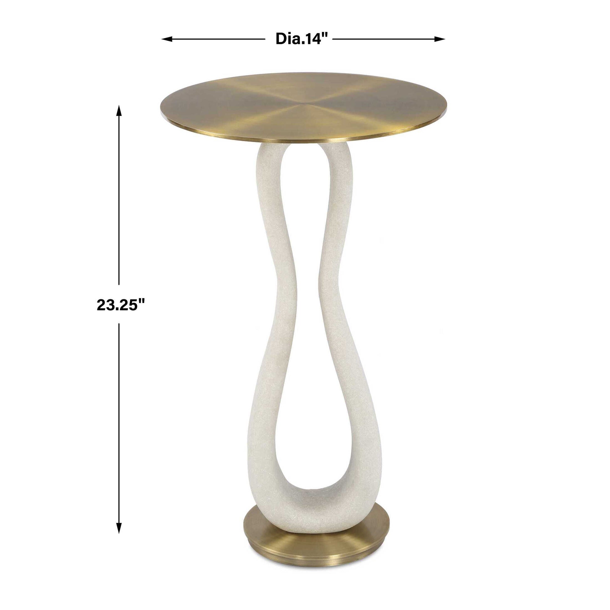 Uttermost Sonia Modern Brass Accent Table