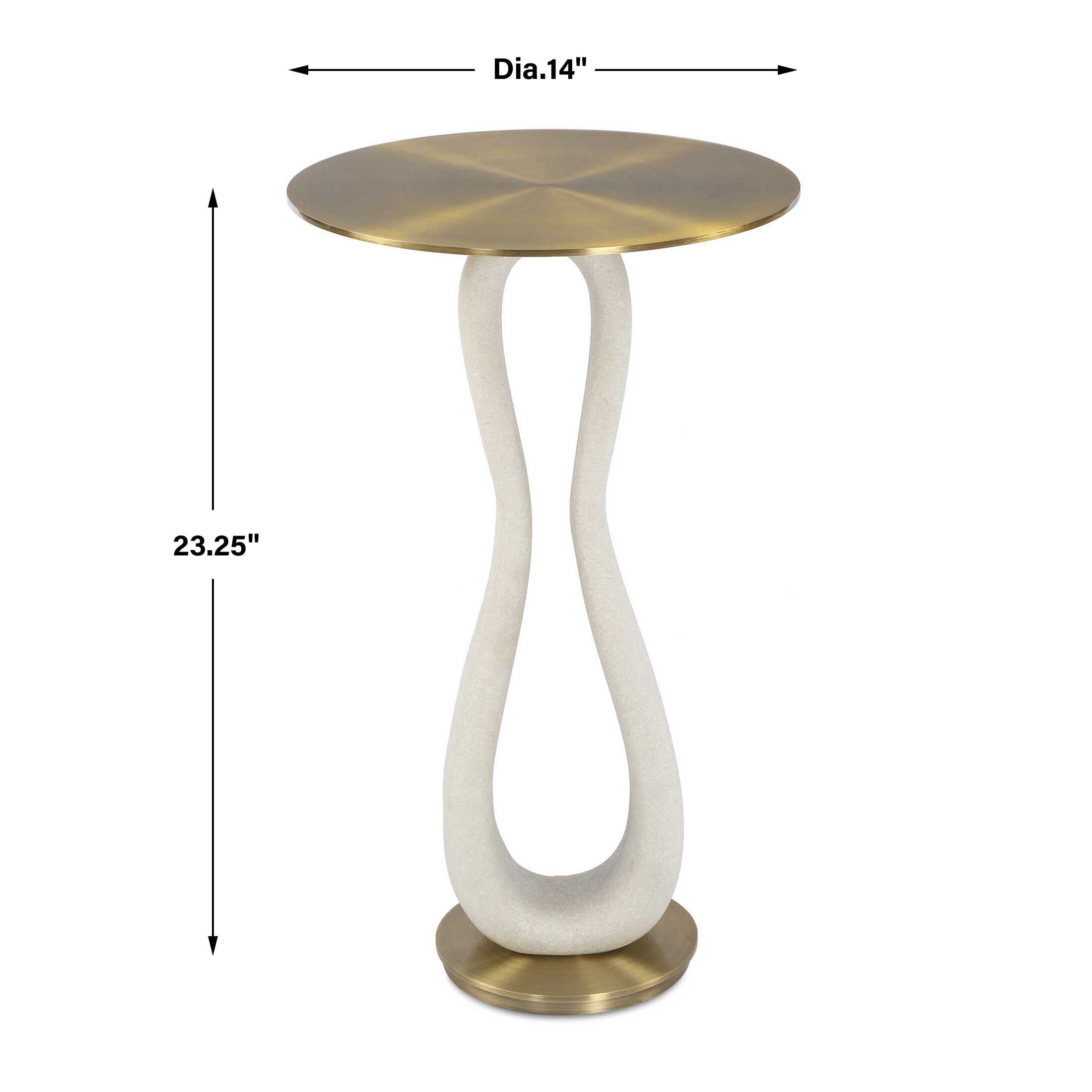 Uttermost Sonia Modern Brass Accent Table
