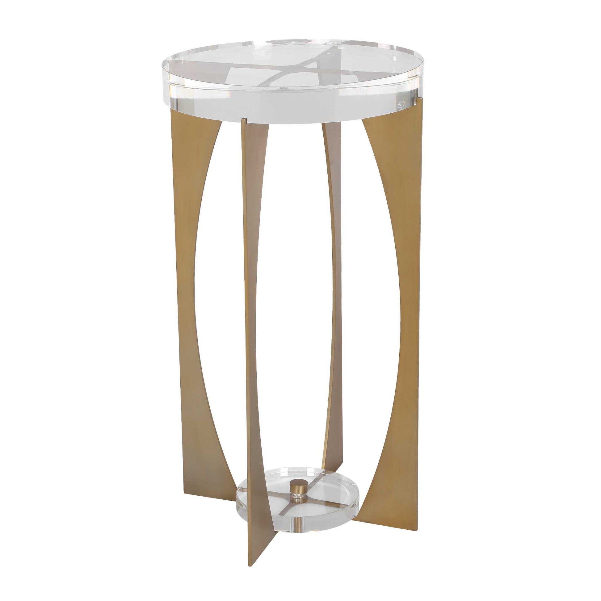 Uttermost Kolkata Brass Accent Table