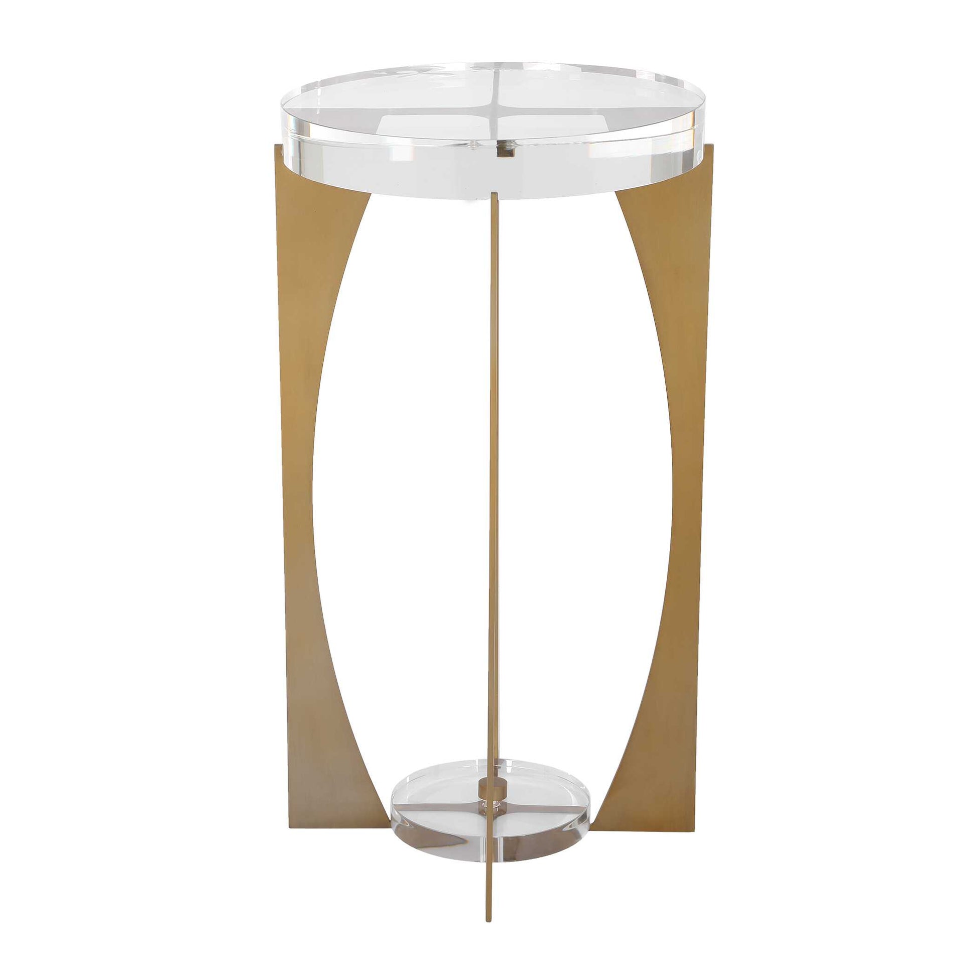 Uttermost Kolkata Brass Accent Table