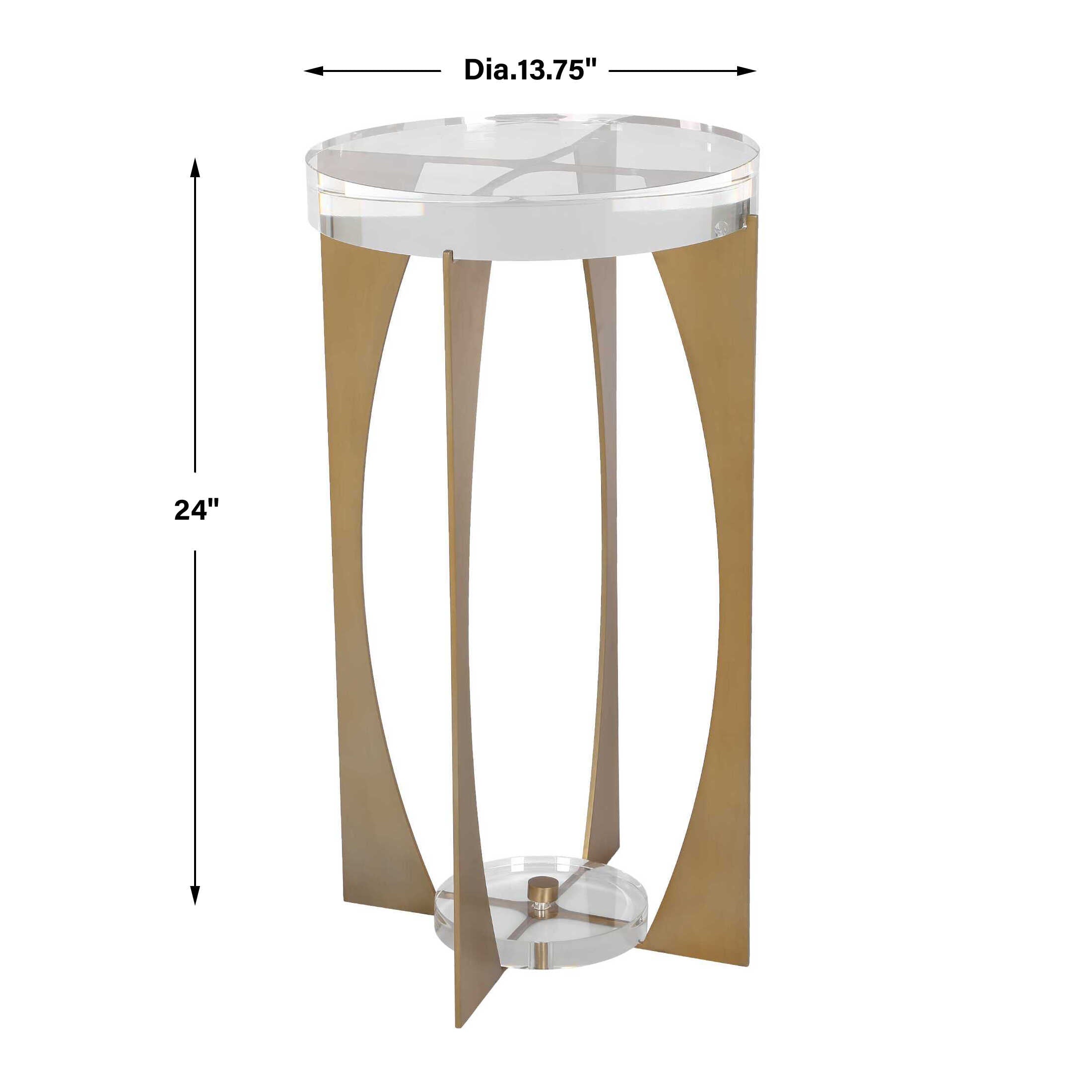 Uttermost Kolkata Brass Accent Table