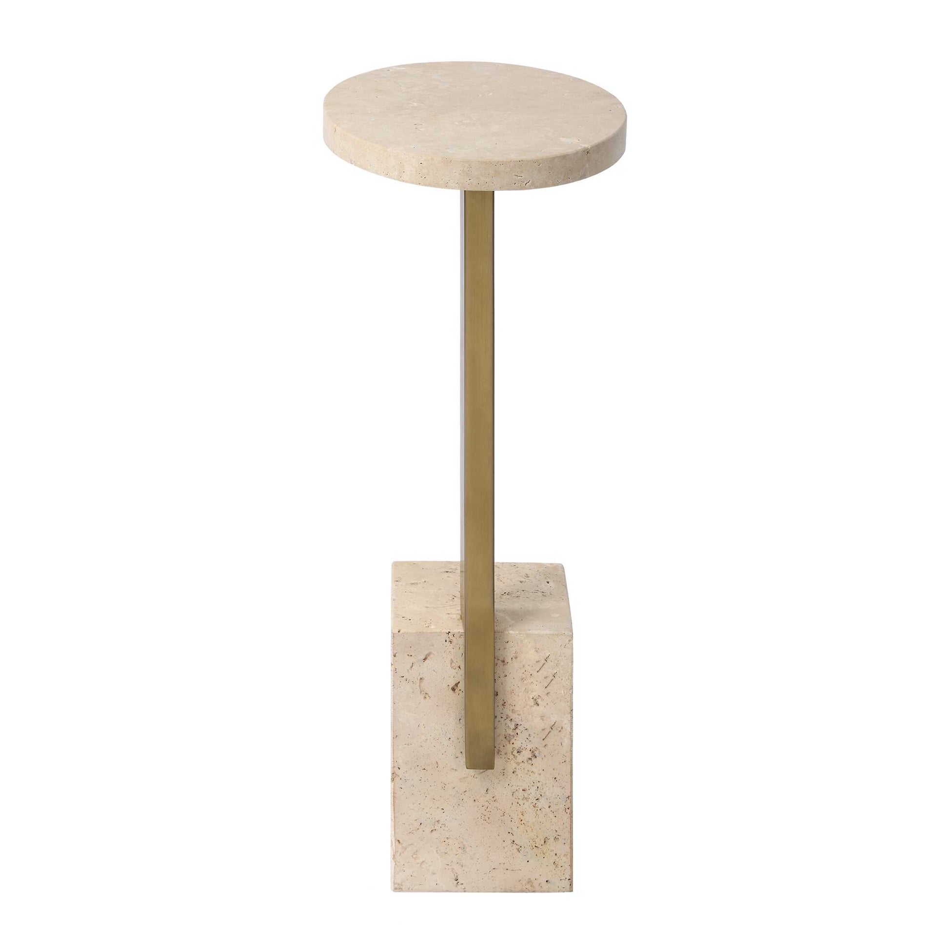 Uttermost Feranno Travertine Accent Table