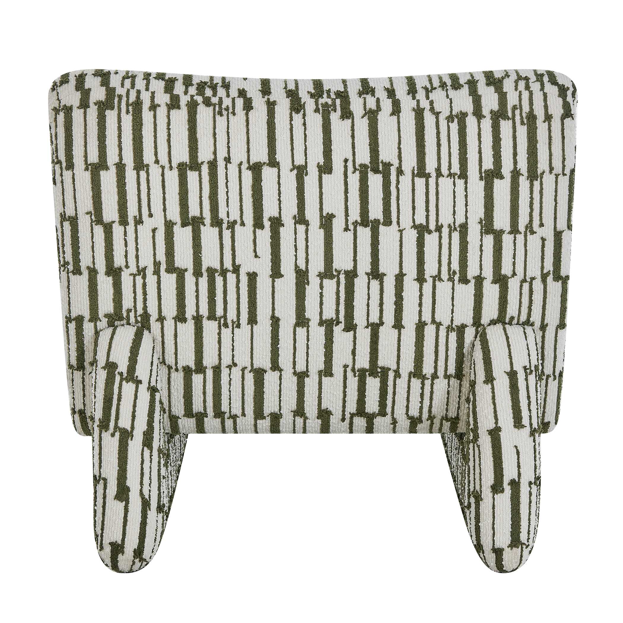 Uttermost Willa Green White Accent Chair