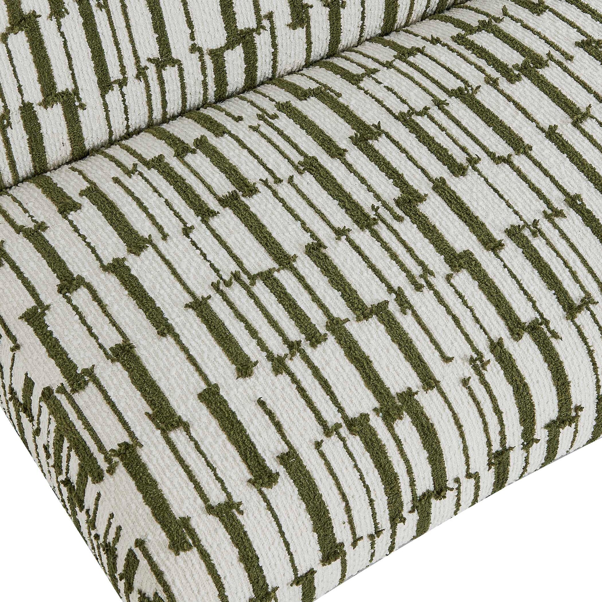 Uttermost Willa Green White Accent Chair