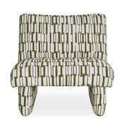 Uttermost Willa Green White Accent Chair