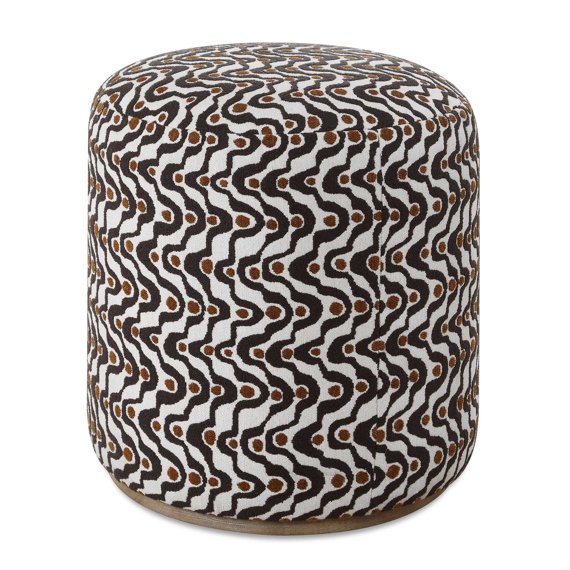 Uttermost Cas Plush Espresso Ottoman