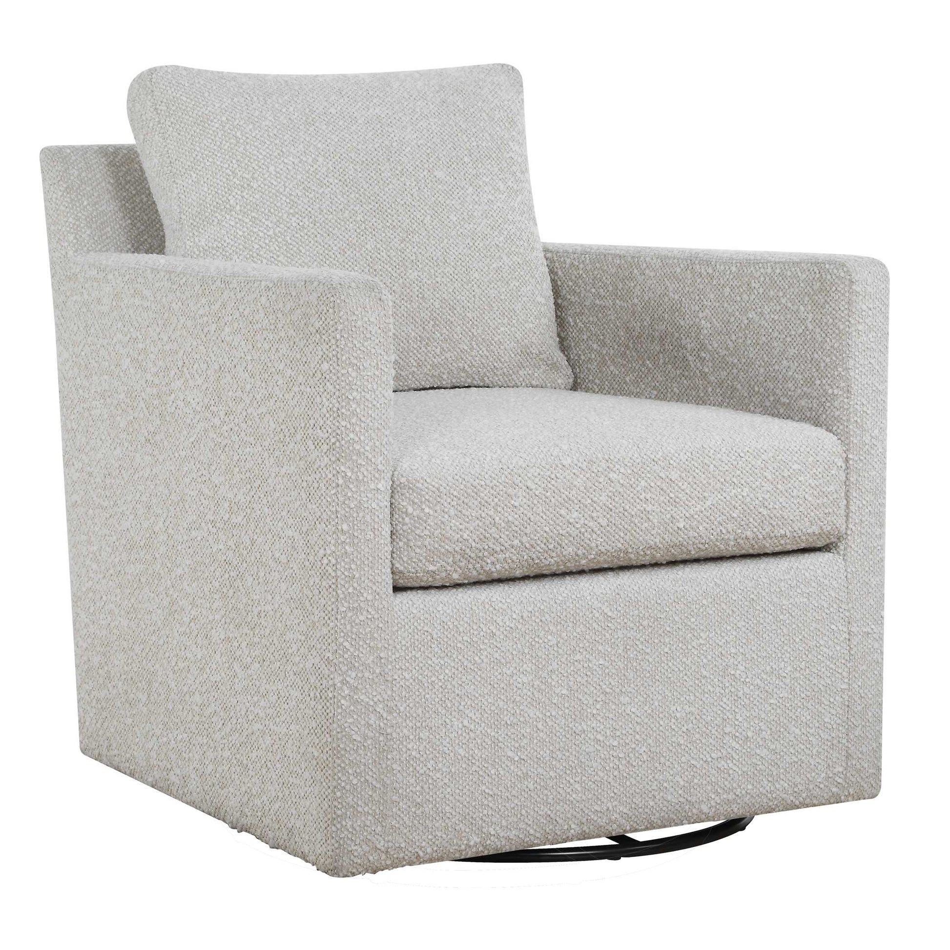 Uttermost Tisdell Cream Swivel/Glider Chair