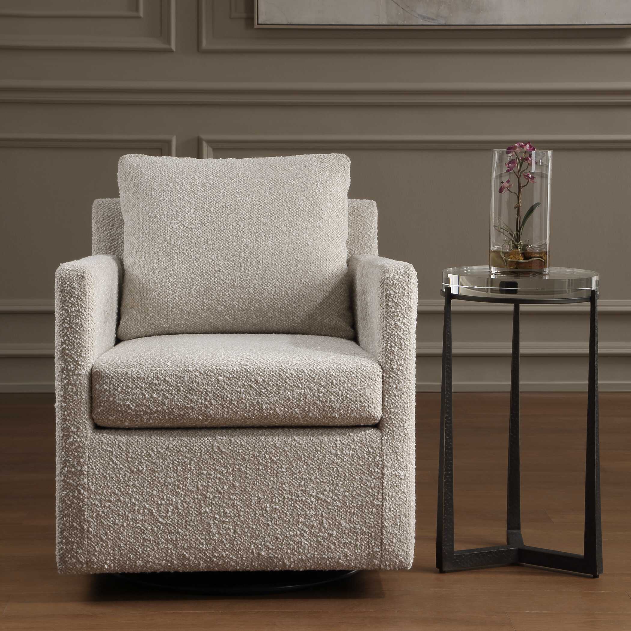 Uttermost Tisdell Cream Swivel/Glider Chair