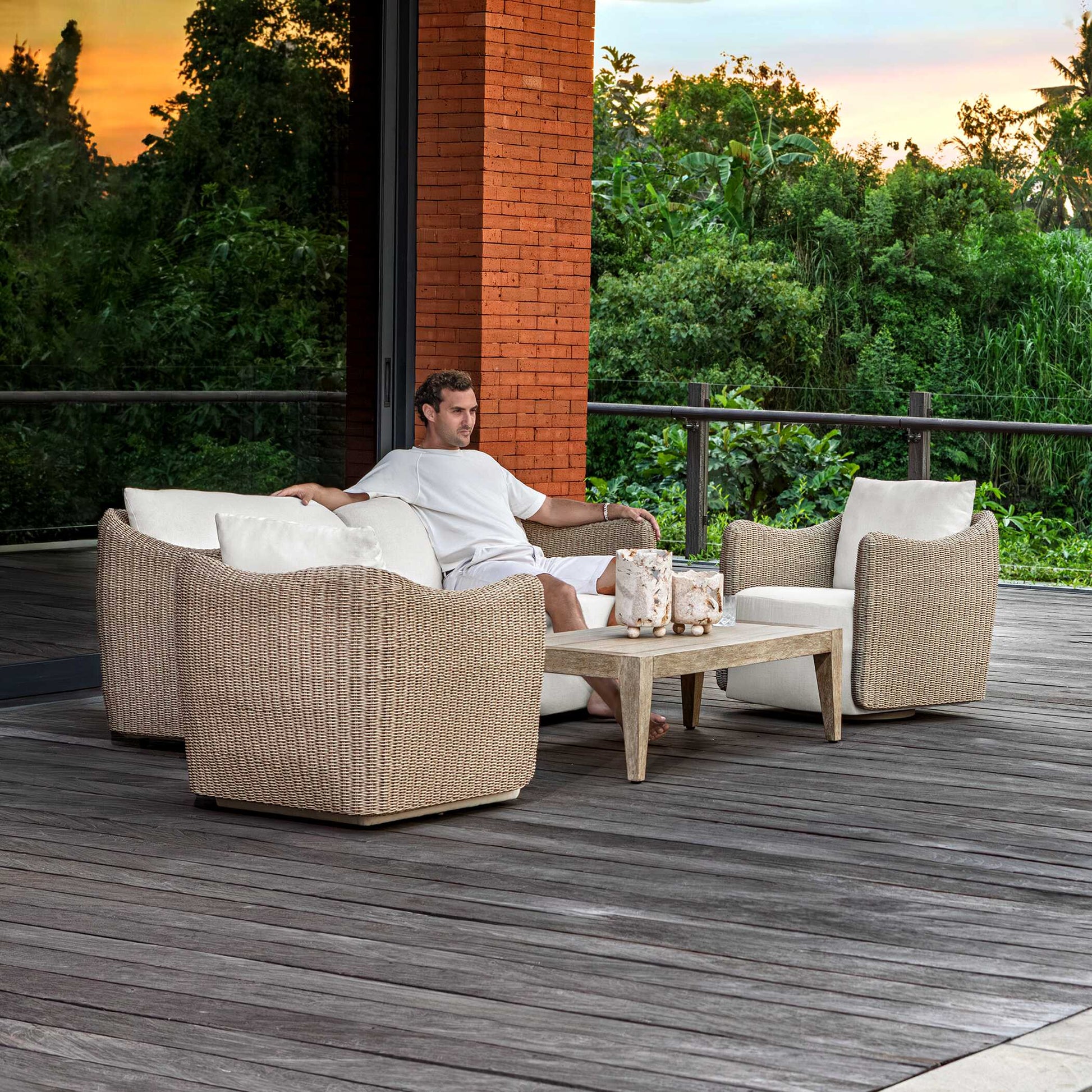 Uttermost Kirkham Indoor-Outdoor Wood Coffee Table