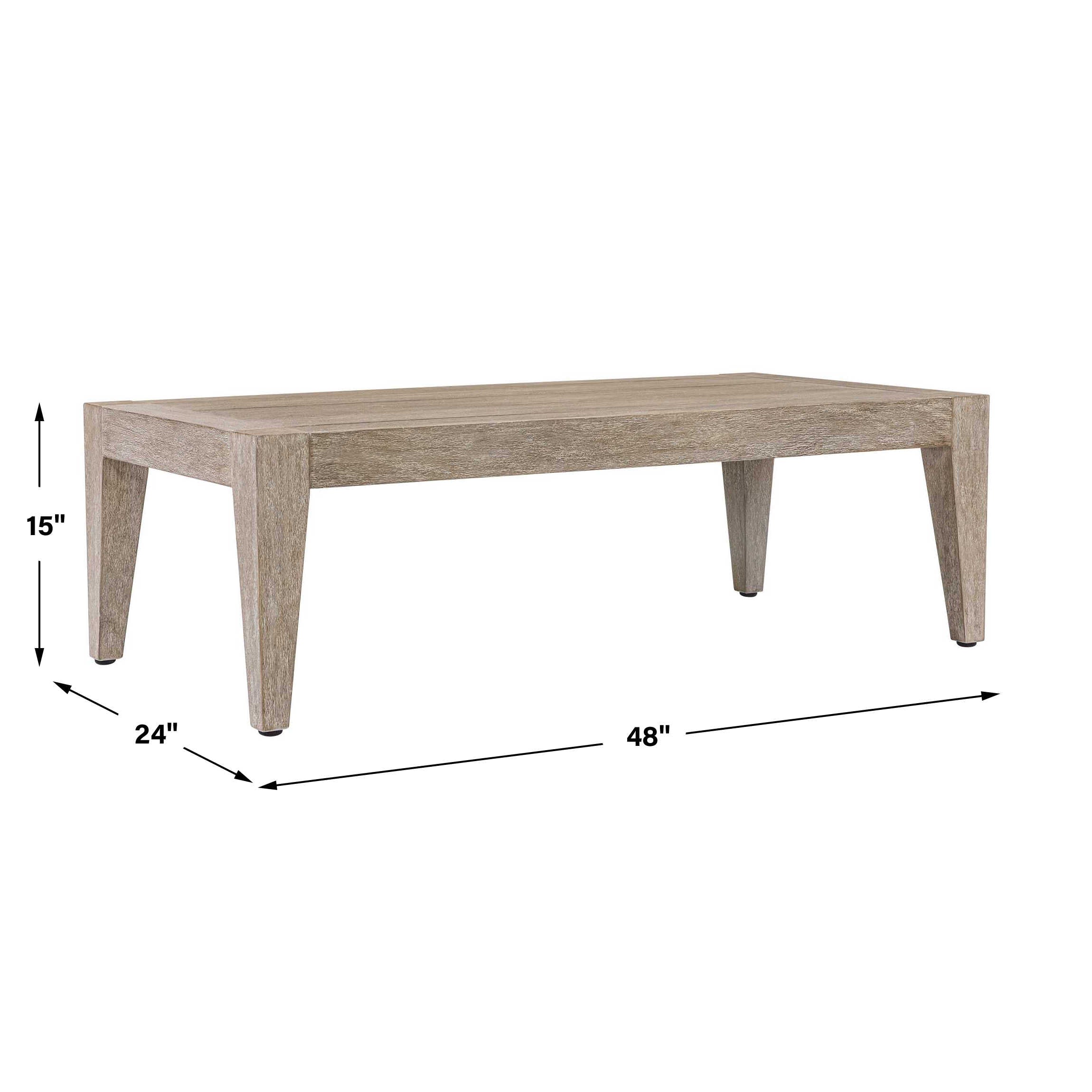 Uttermost Kirkham Indoor-Outdoor Wood Coffee Table