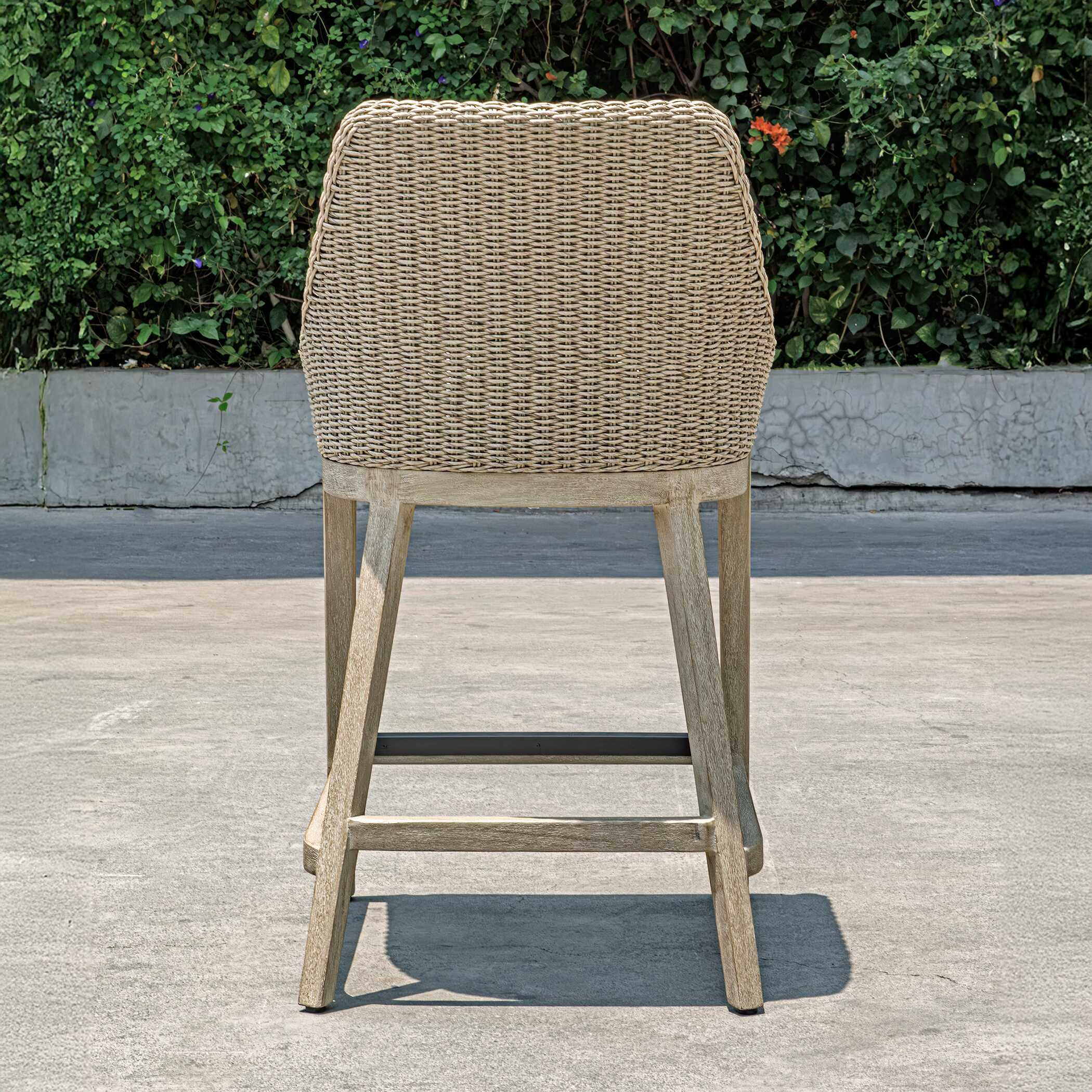 Uttermost Paloma Outdoor Wicker Counter Stool