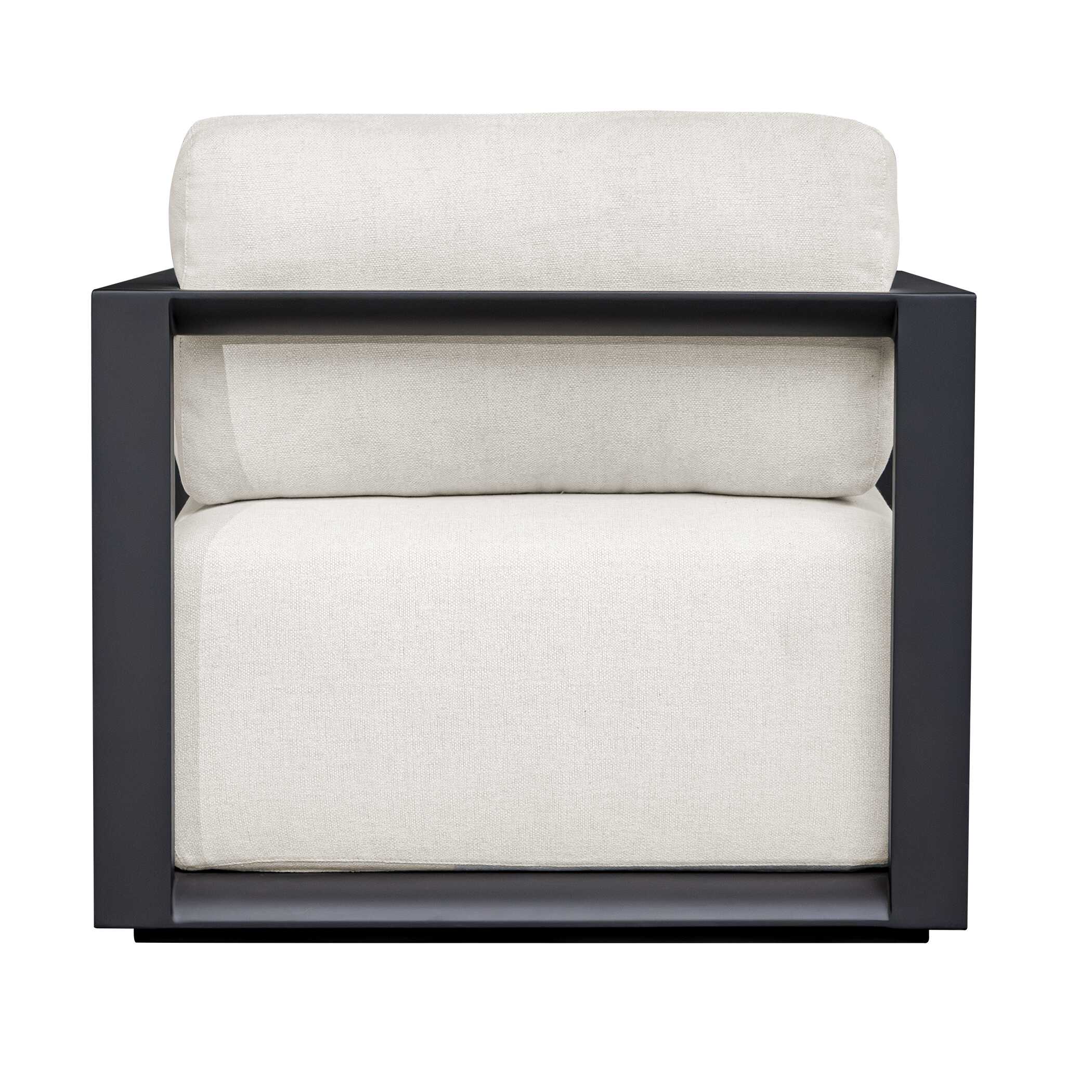 Uttermost Remsen Black/Oyster Outdoor Lounge Chair