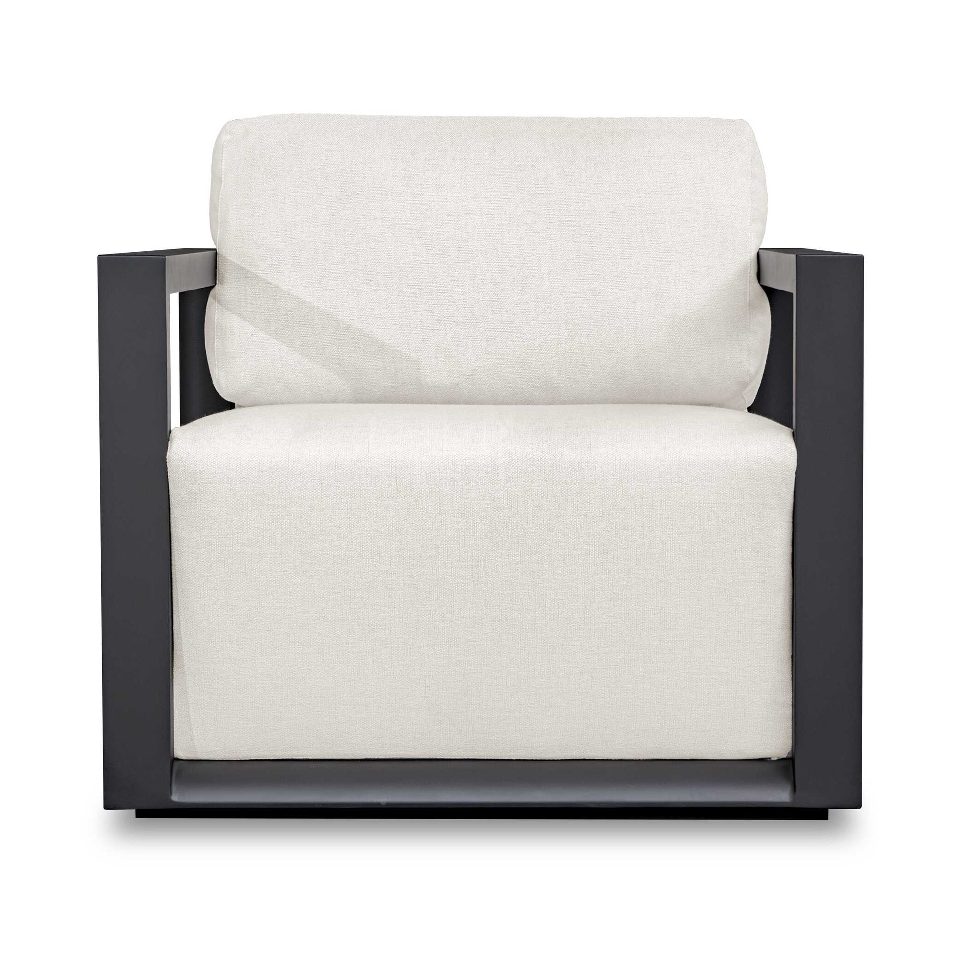 Uttermost Remsen Black/Oyster Outdoor Lounge Chair