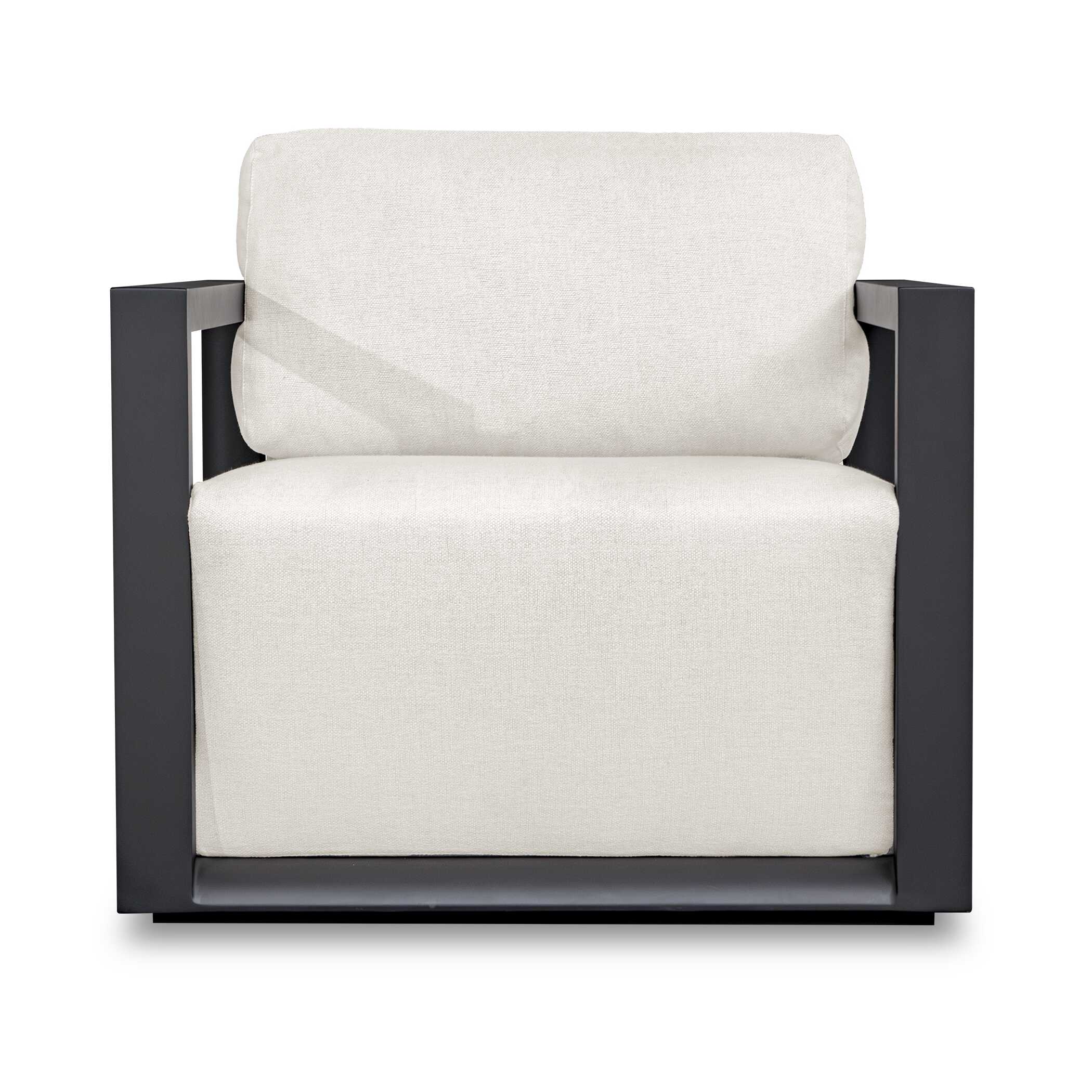 Uttermost Remsen Black/Oyster Outdoor Lounge Chair