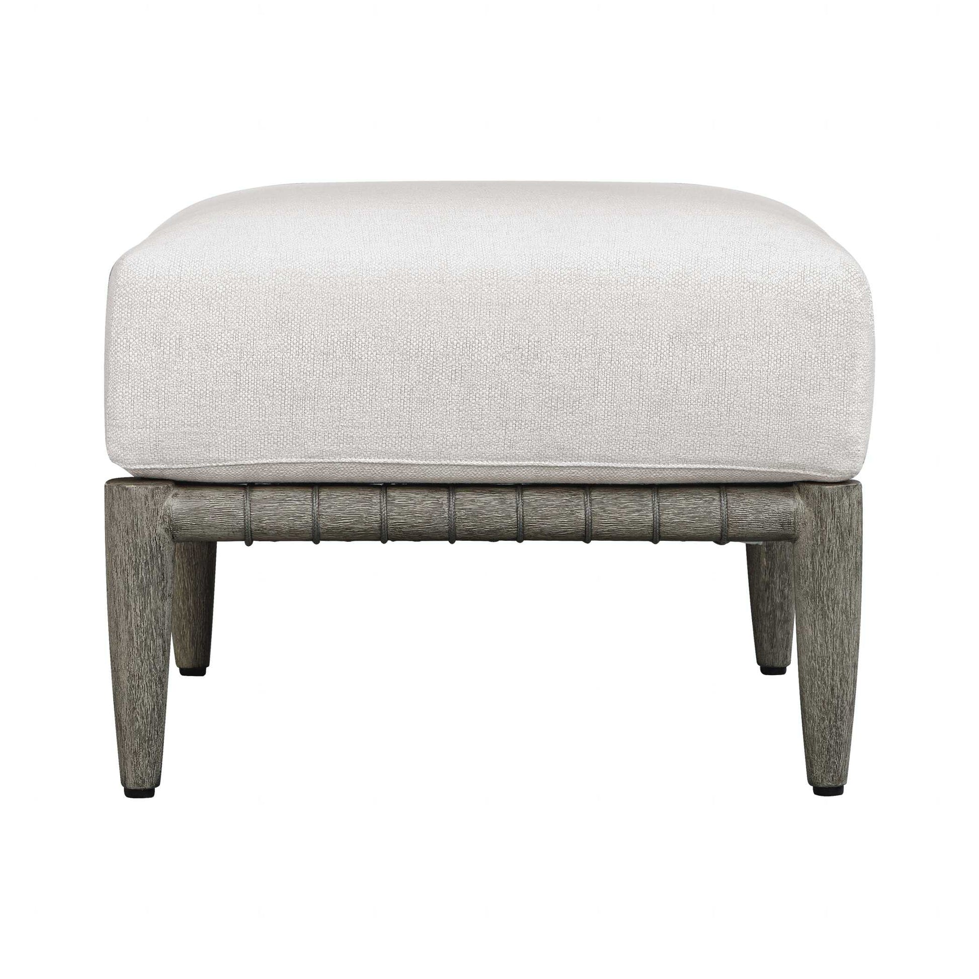 Uttermost Borneo White Cushion Outdoor Ottoman