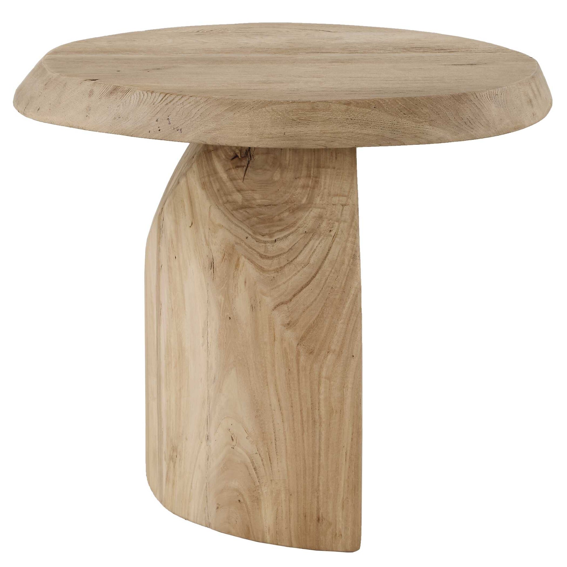 Uttermost Tiernan Reclaimed Oak Round Side Table