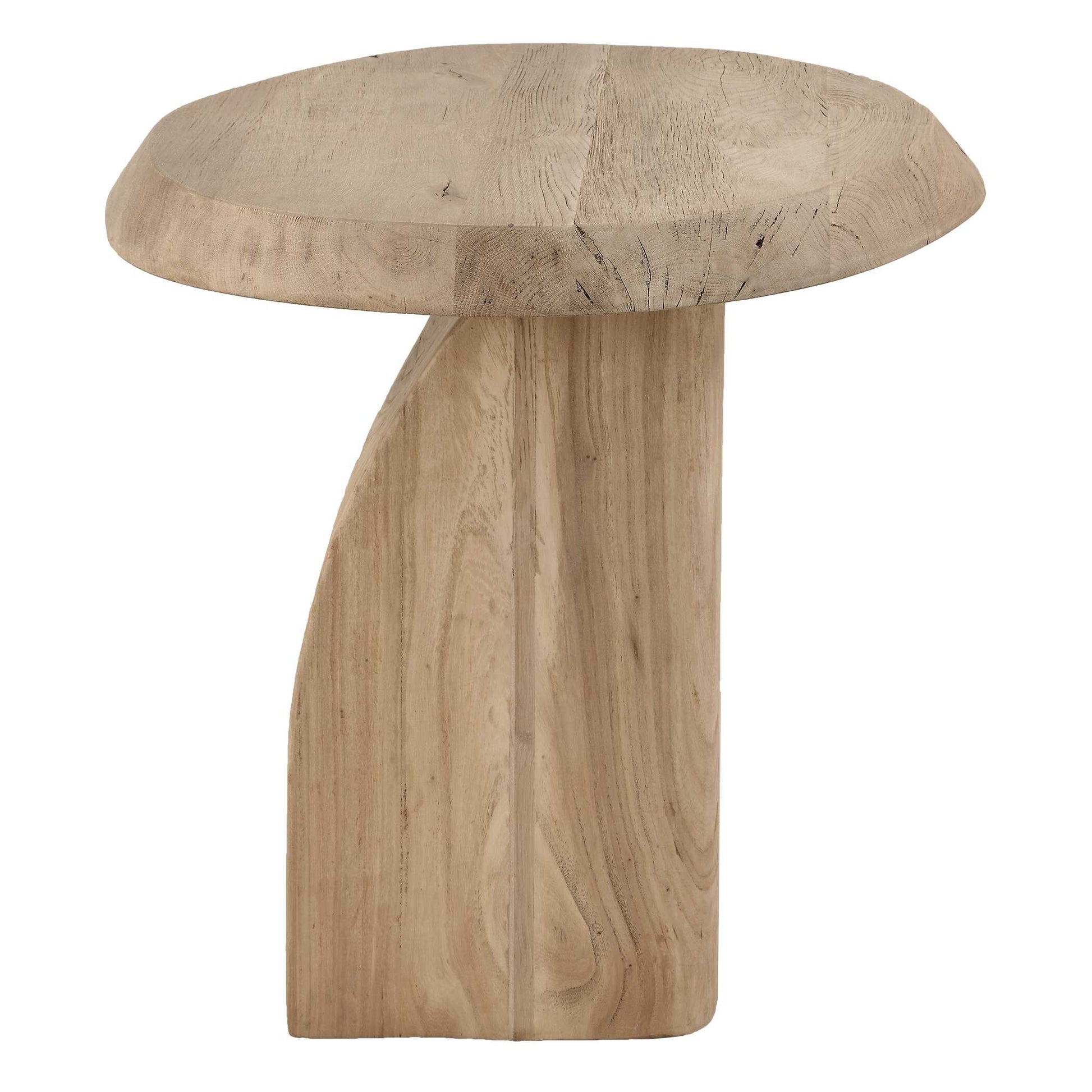 Uttermost Tiernan Reclaimed Oak Round Side Table